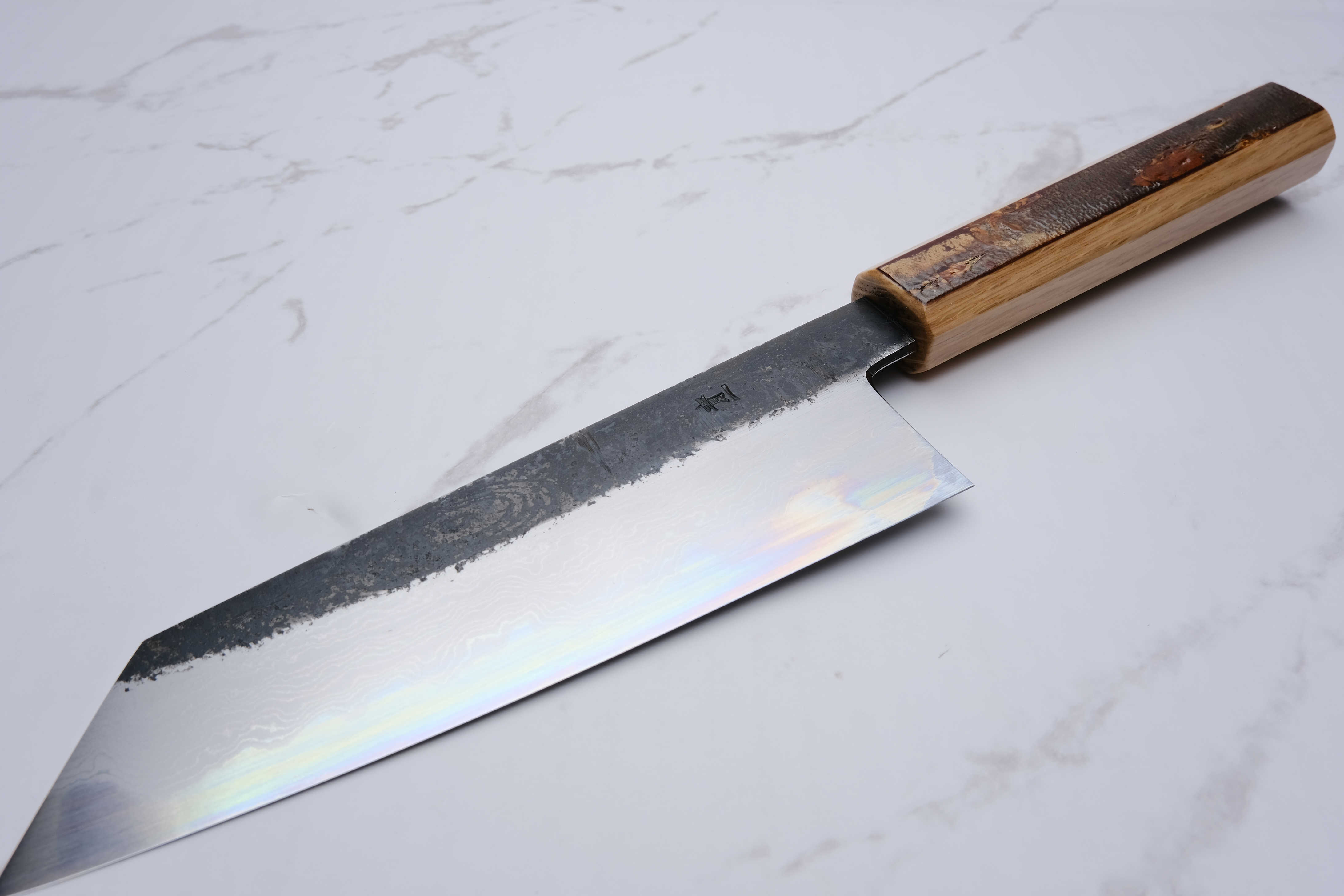 HADO Sumi 180mm Bunka Blue #1 Damaskus