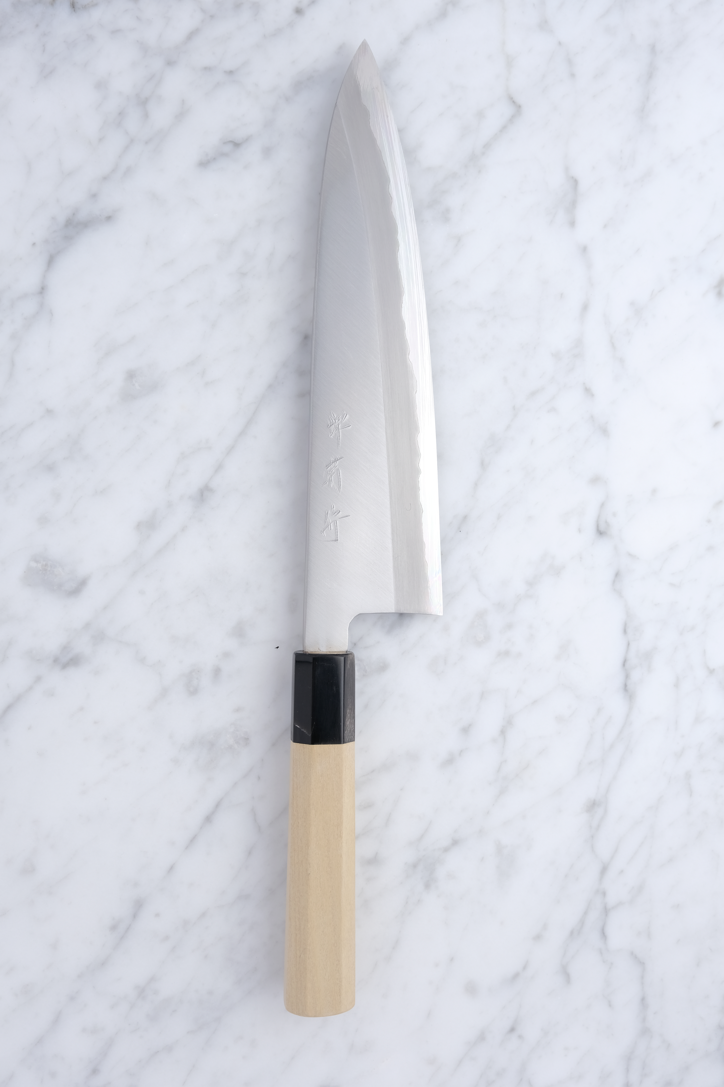 Sakai Kikumori 240mm. Shirogami 1 (Nakagawa, Extra Tall)