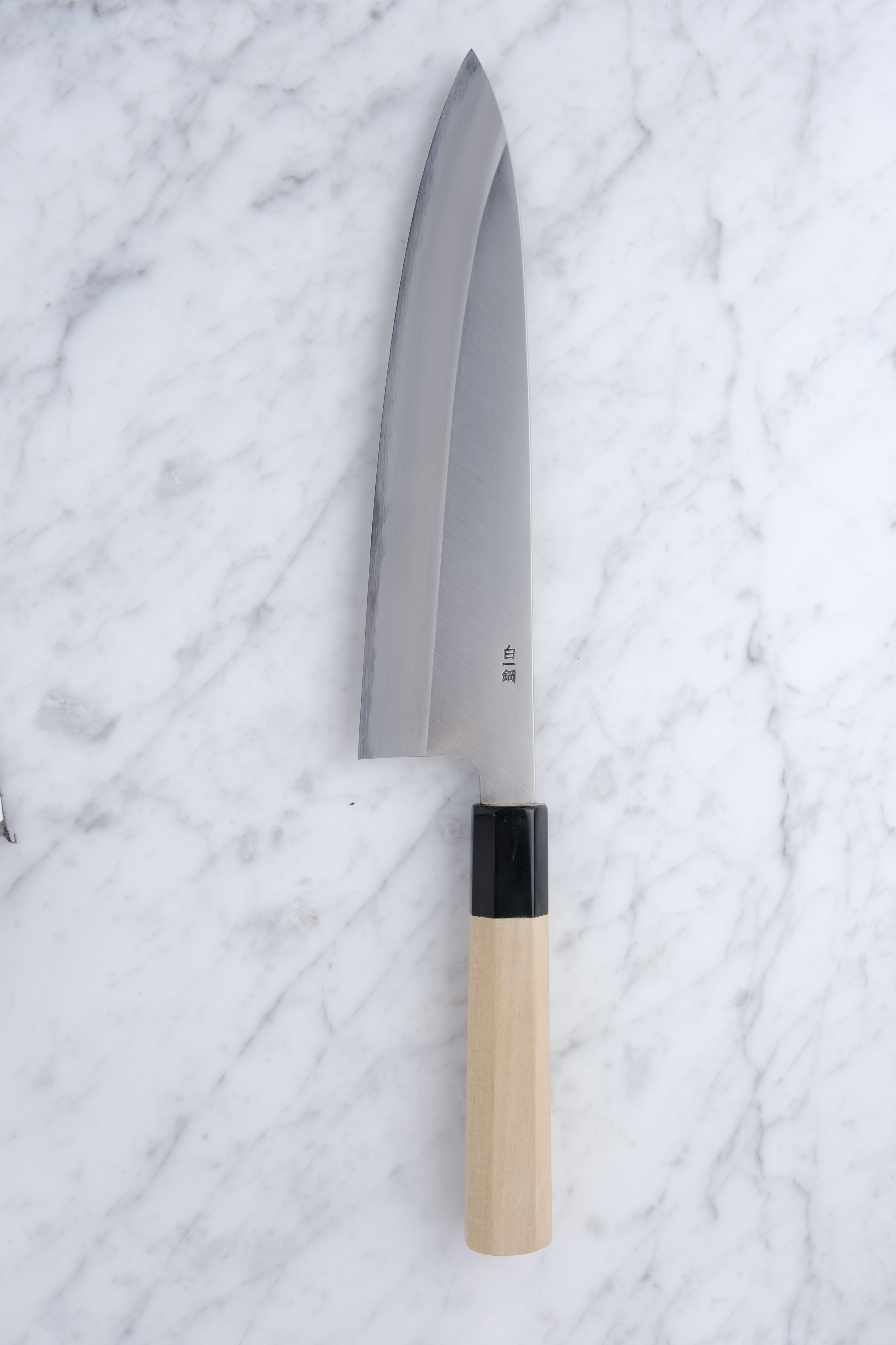 Sakai Kikumori 240mm. Shirogami 1 (Nakagawa, Extra Tall)