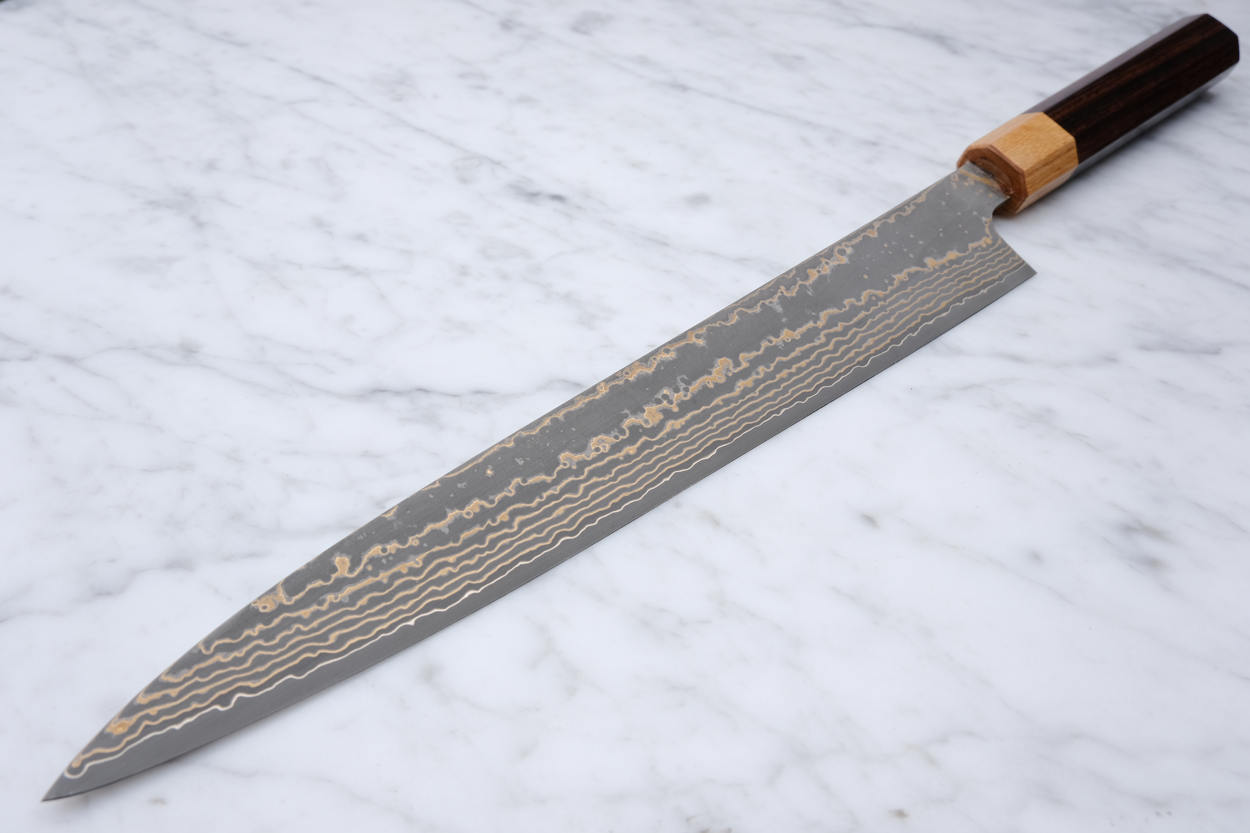Takeshi Saji 270 mm Sujihiki VG-10 Gold