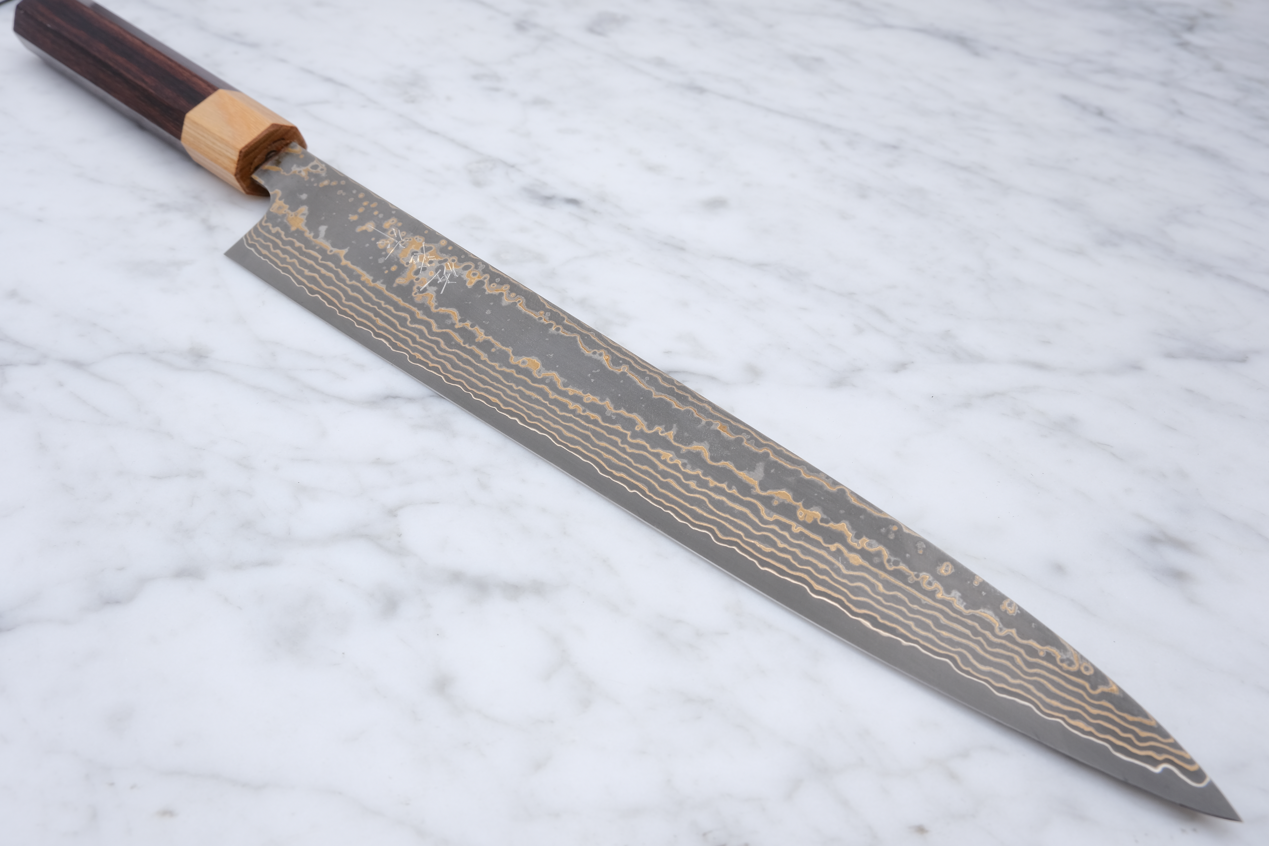 Takeshi Saji 270 mm Sujihiki VG-10 Gold
