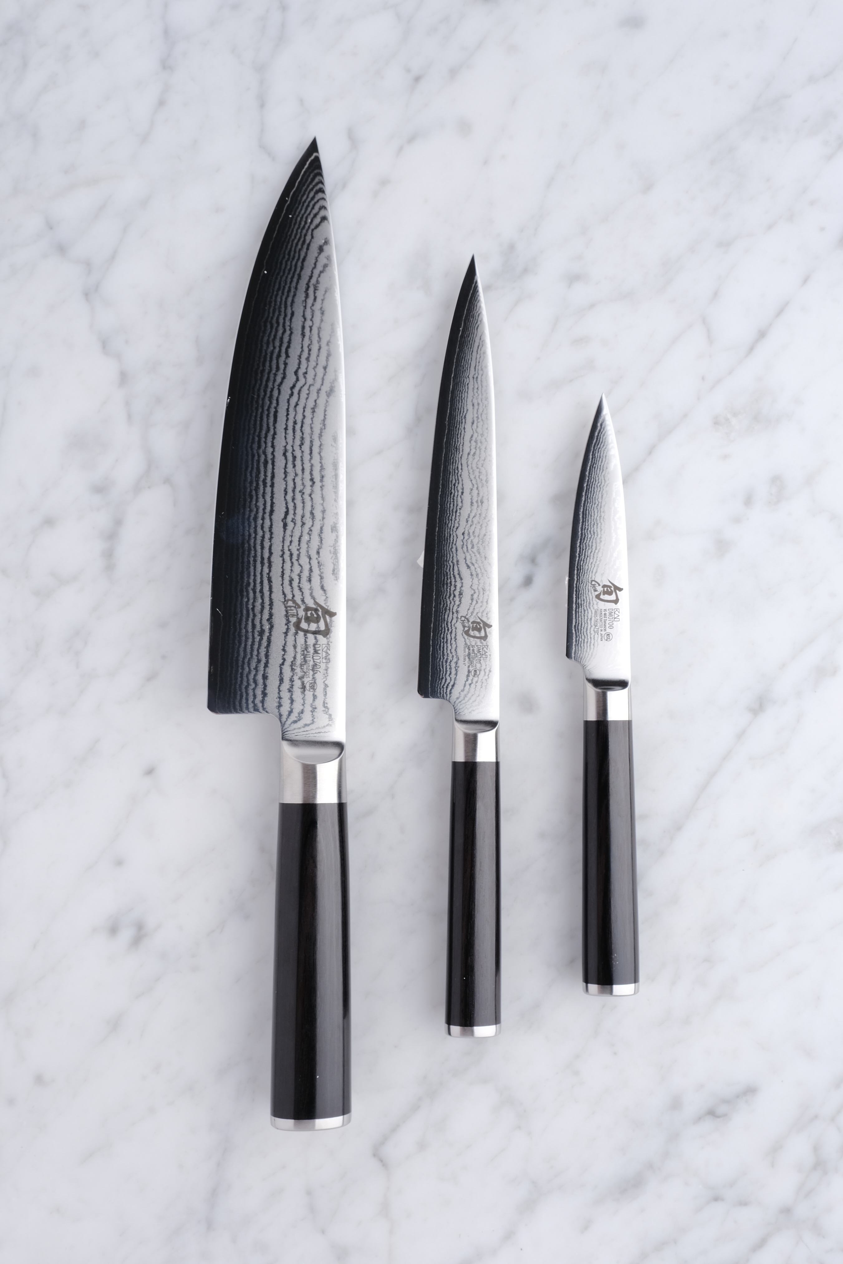 Shun Classic Messerset mit Kochmesser, Kräutermesser und Allzweckmesser