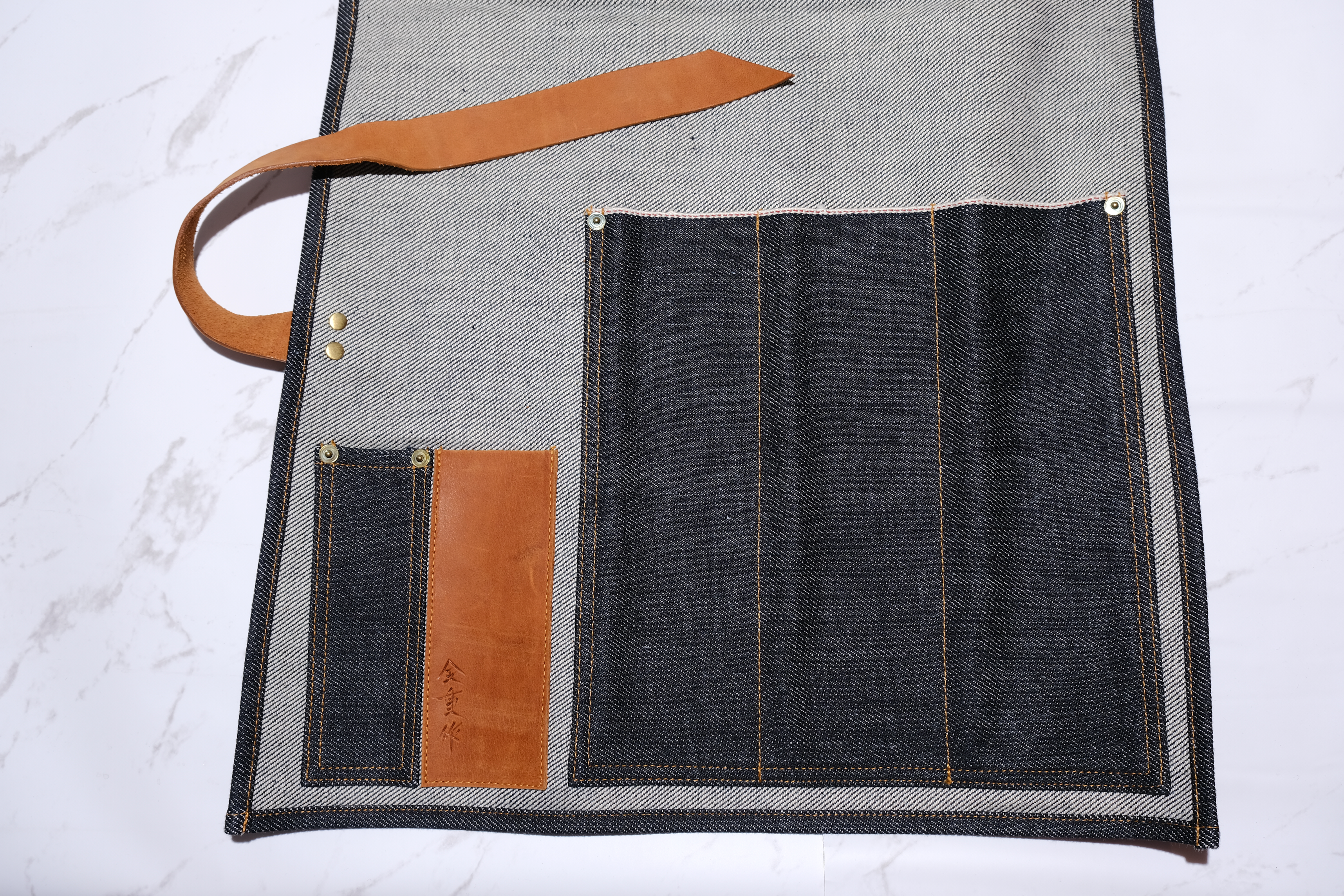 Kaneshige Denim Knife Roll Small