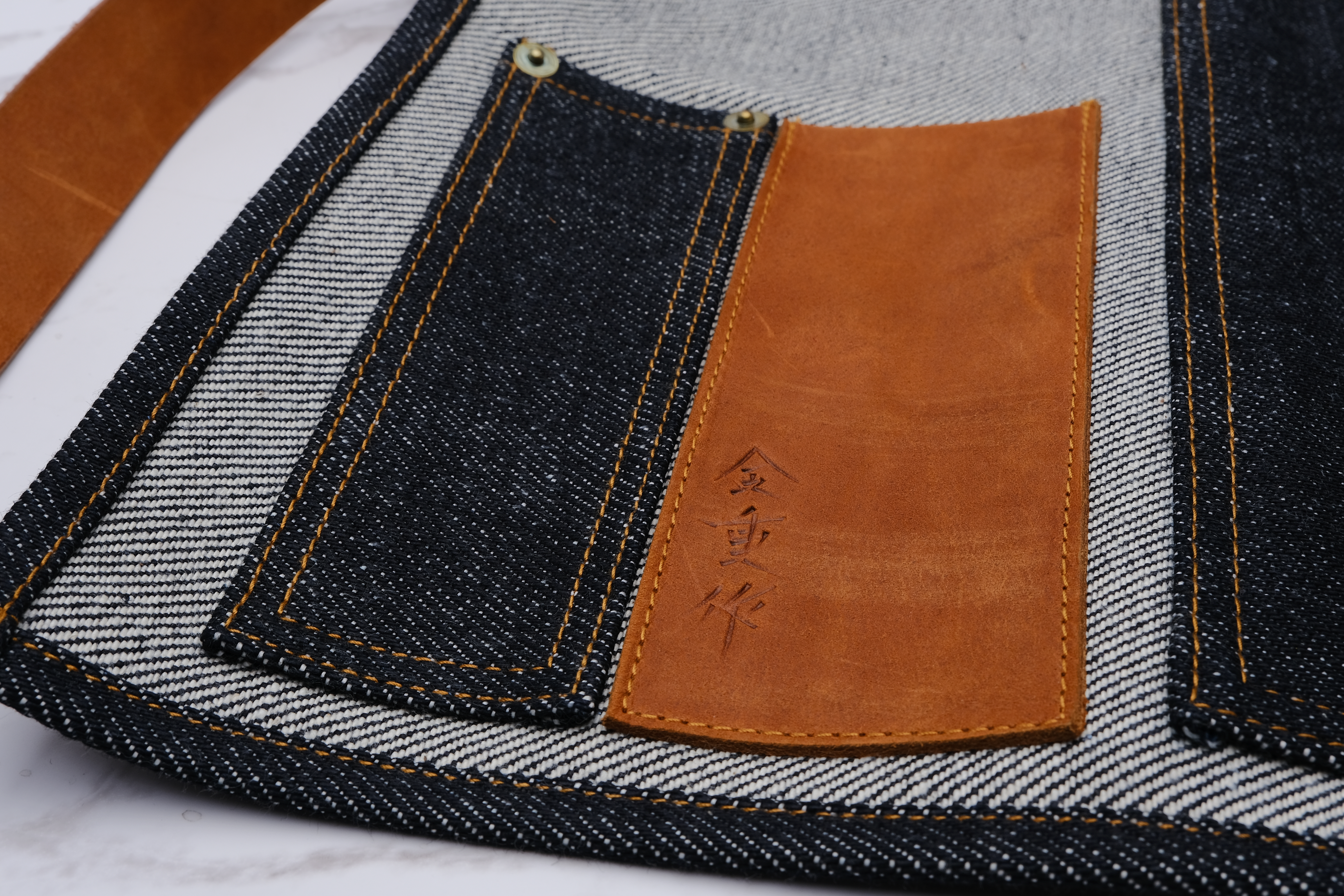 Kaneshige Denim Knife Roll Small