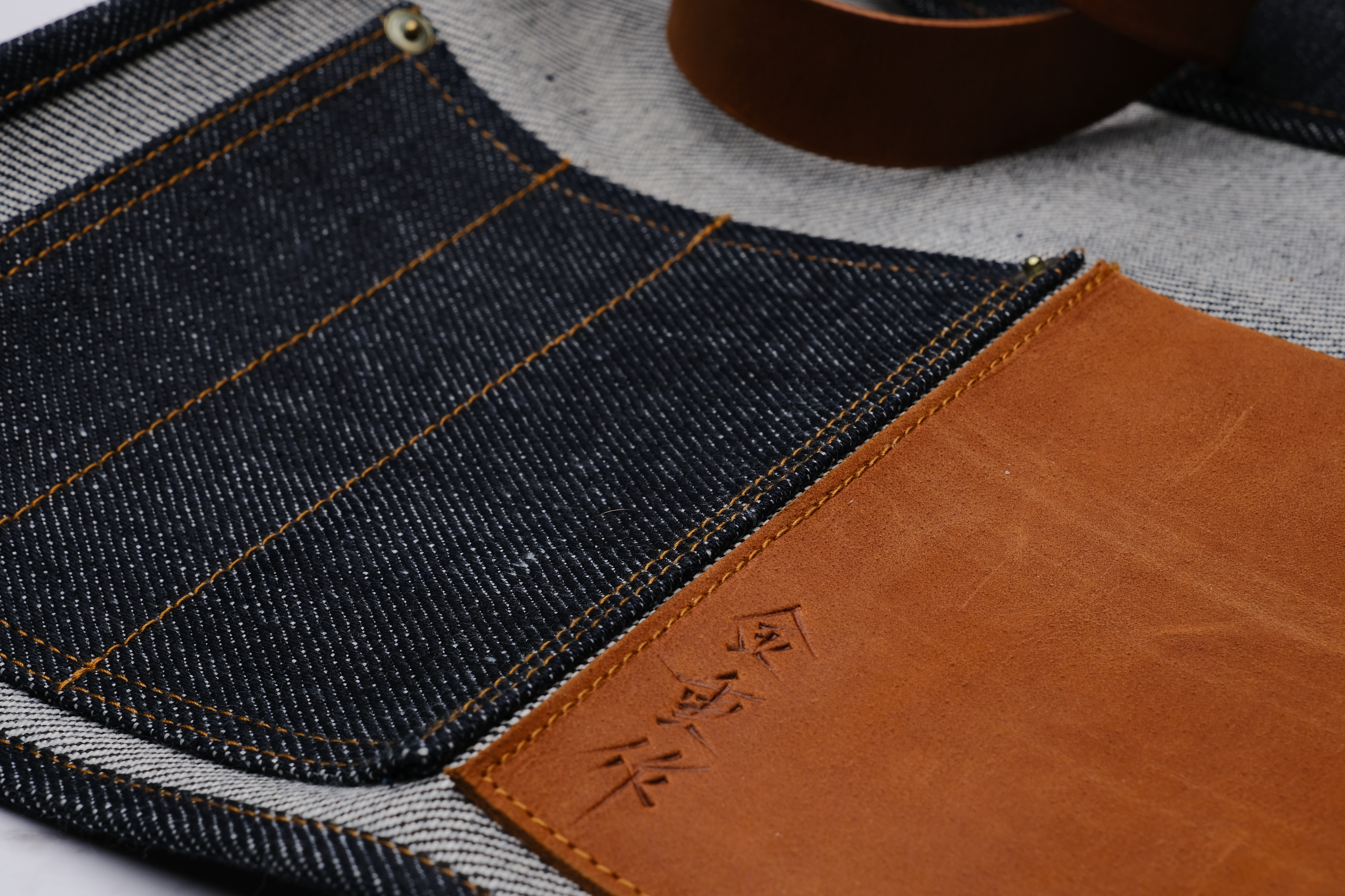 Kaneshige Denim Knife Roll Small