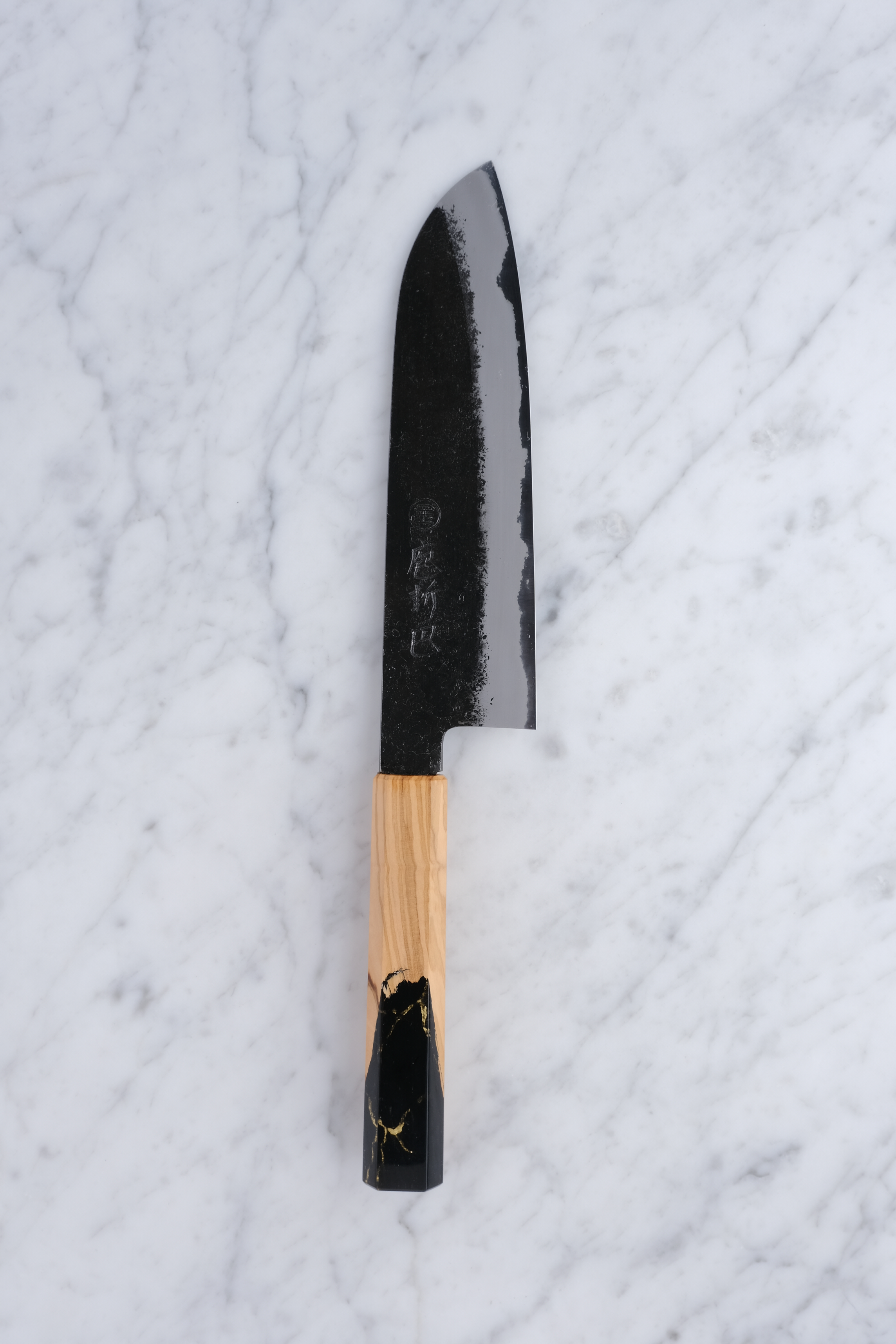 Hozantomoe 180mm Santoku - Shirogami 2