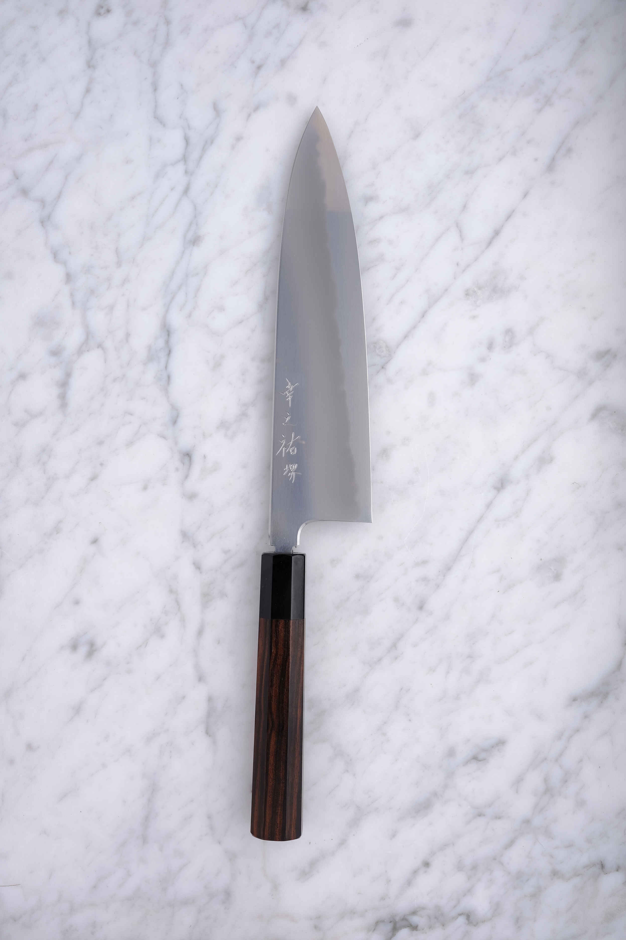 Konosuke BY 225 mm Gyuto Aogami 1 - Ebony