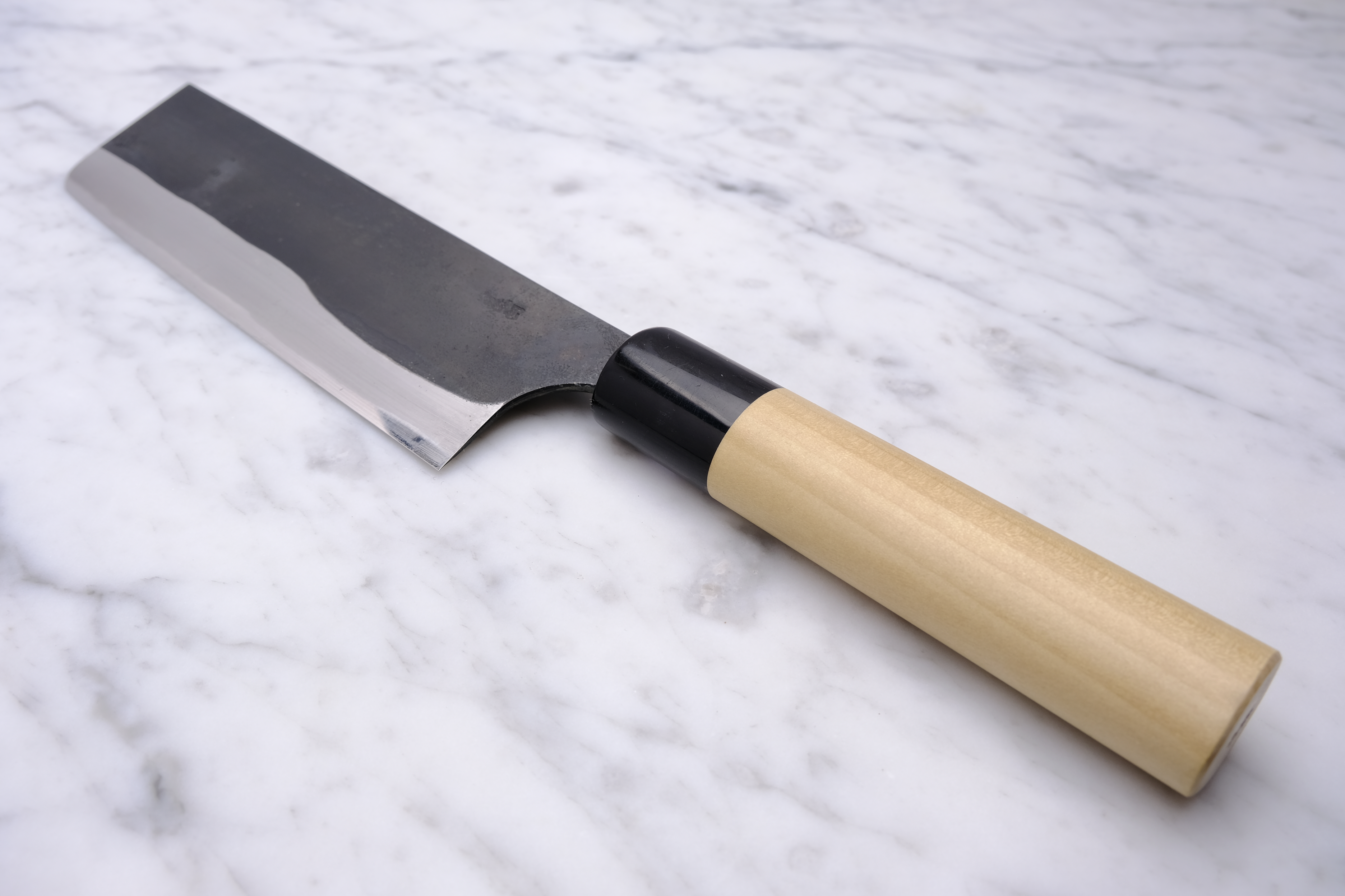 Gihei Hamono Kurouchi 165mm Nakiri - Aogami 2