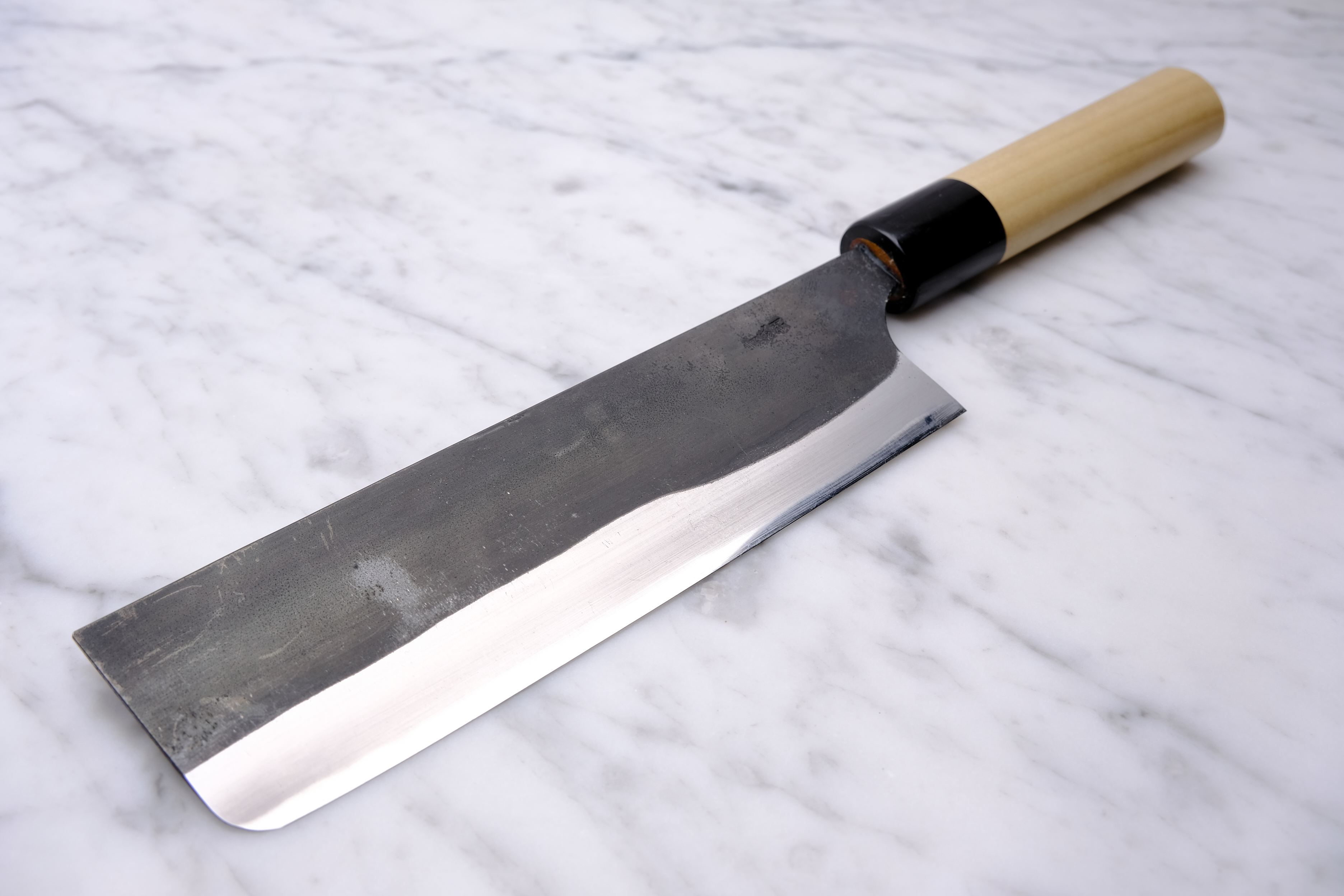 Gihei Hamono Kurouchi 165mm Nakiri - Aogami 2