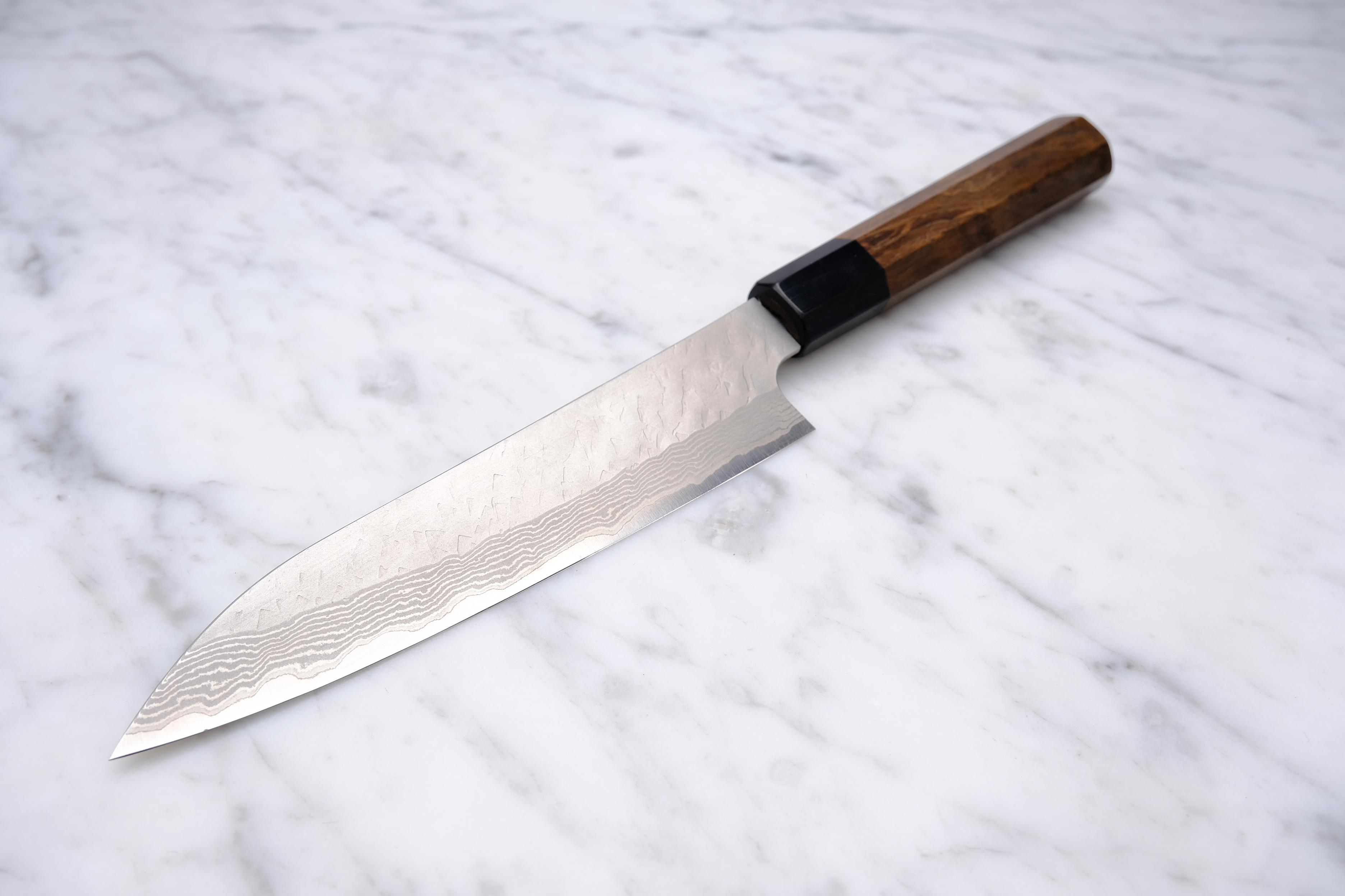 Nigara Hamono Migaki Damascus 150mm Petty - VG-10