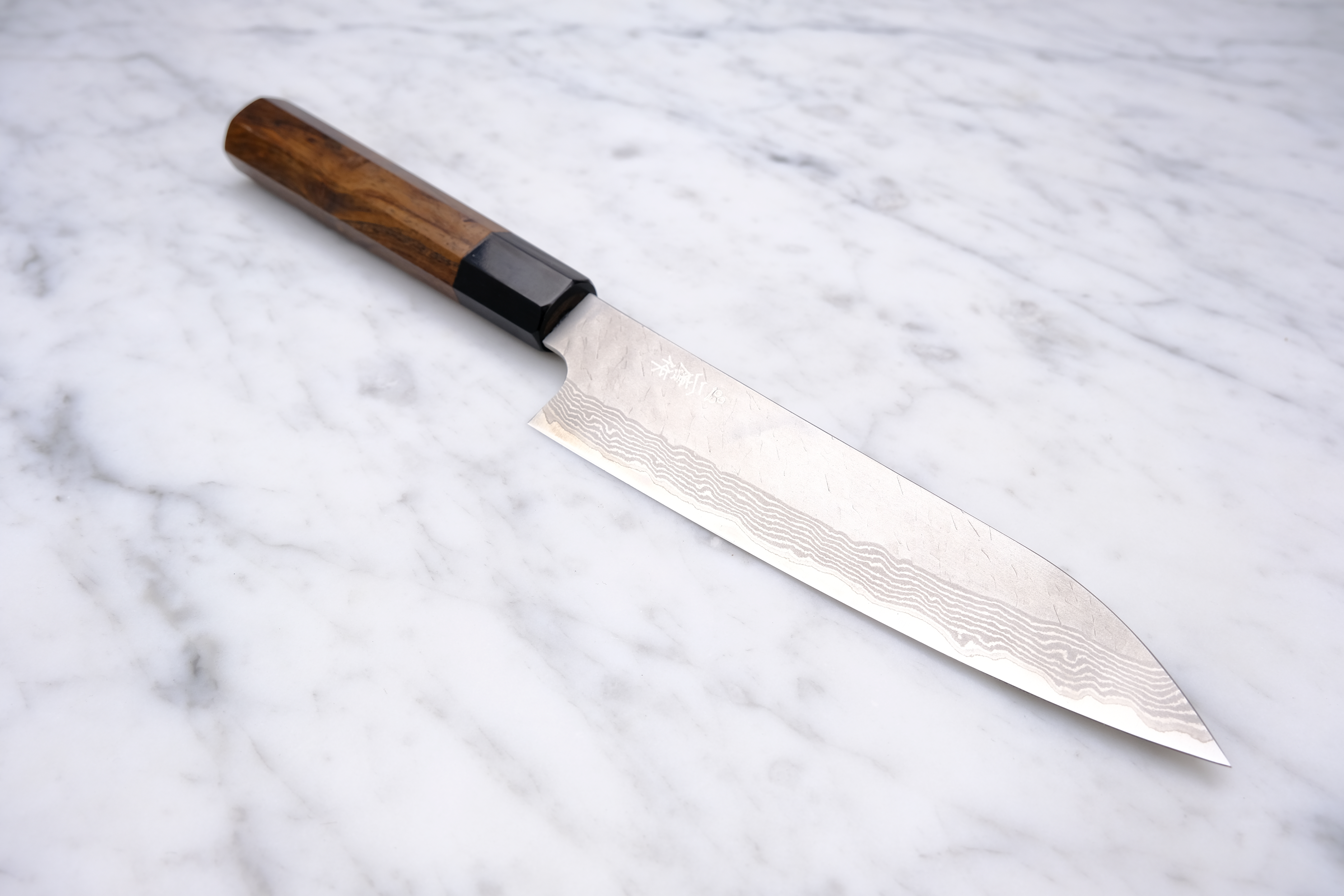 Nigara Hamono Migaki Damascus 150mm Petty - VG-10