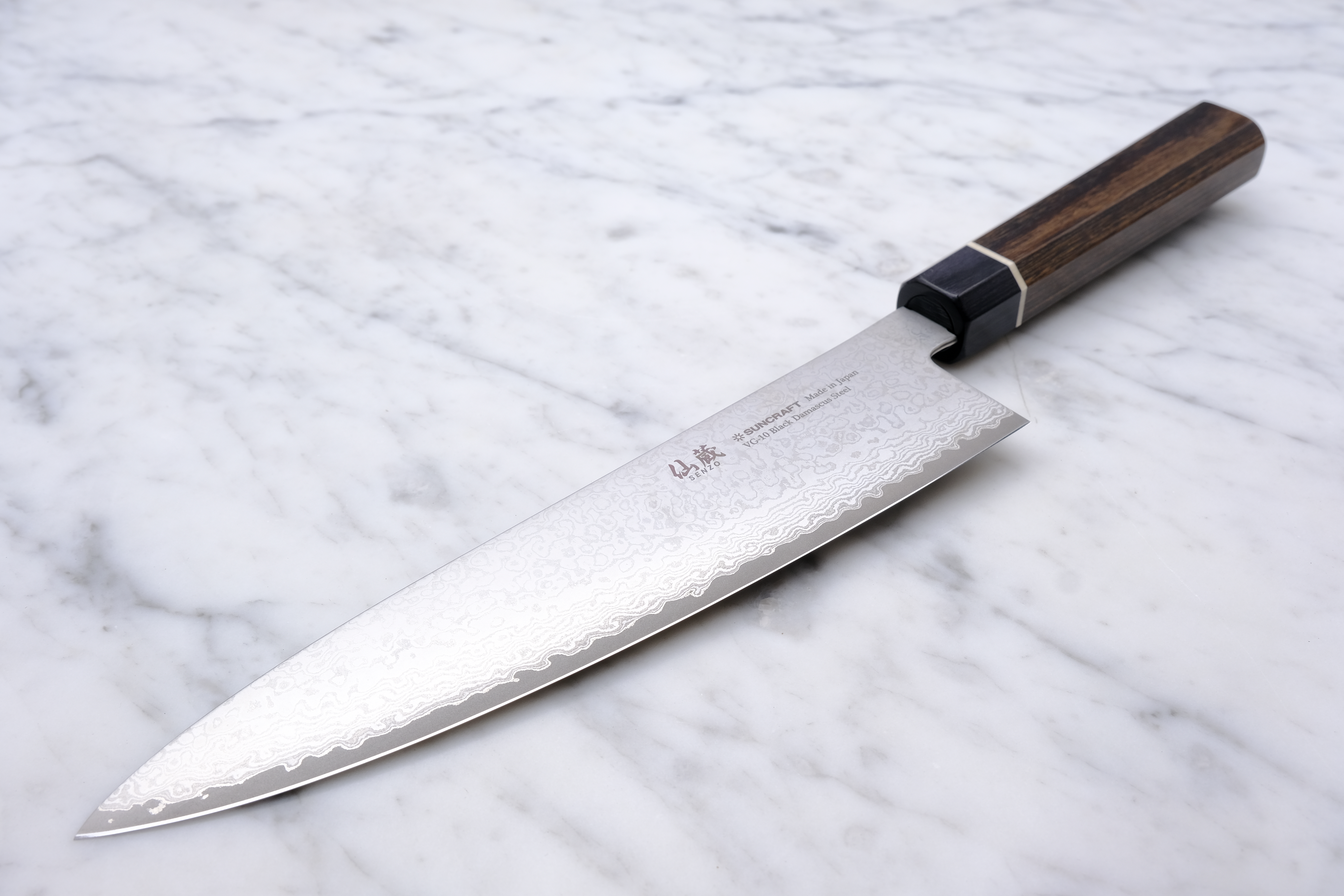 Suncraft Senzo Black - 210 mm Chef knife