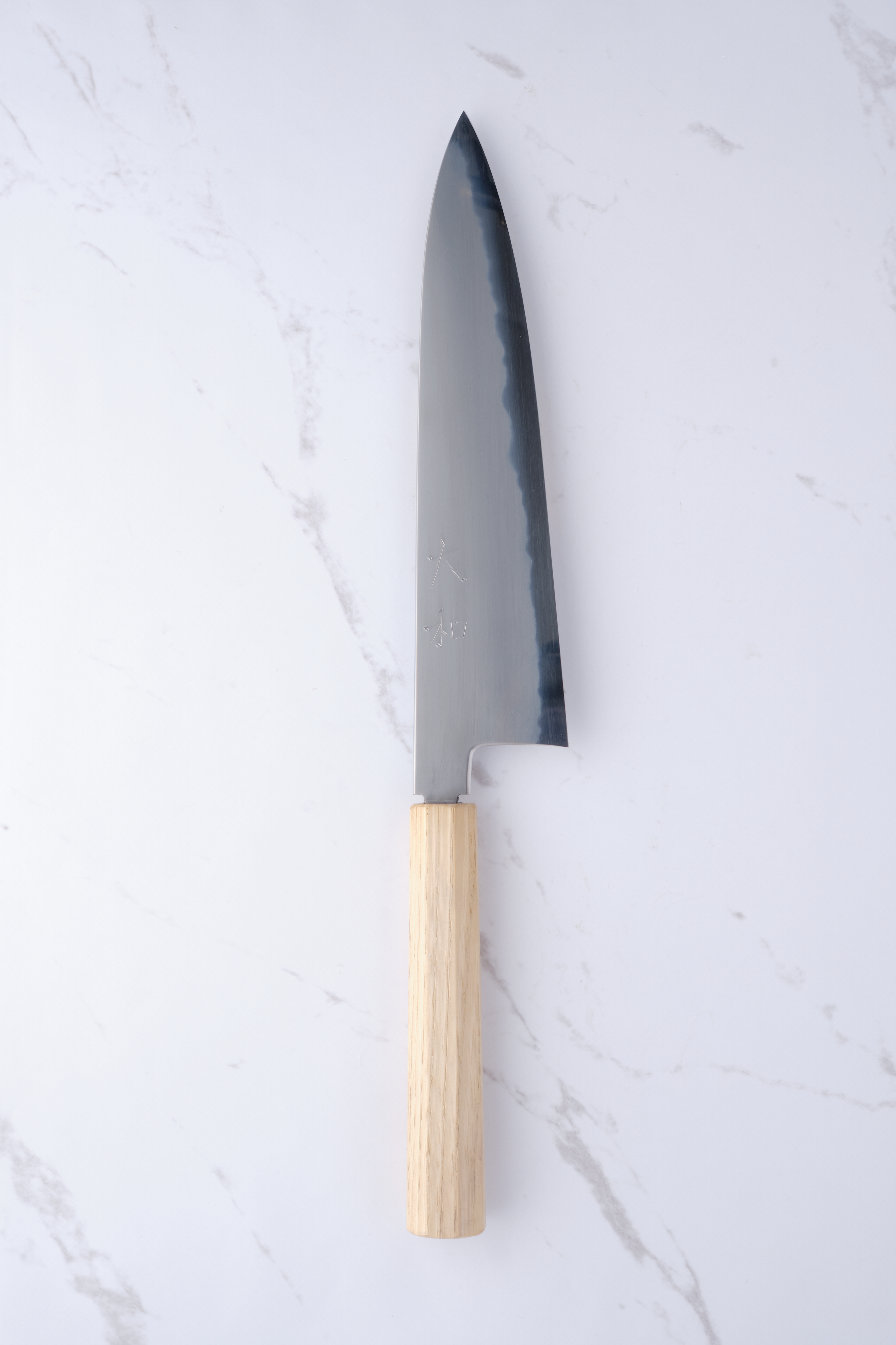 Yamato 'Oboro' 210 mm Gyuto Weiß #2 – Kastanie