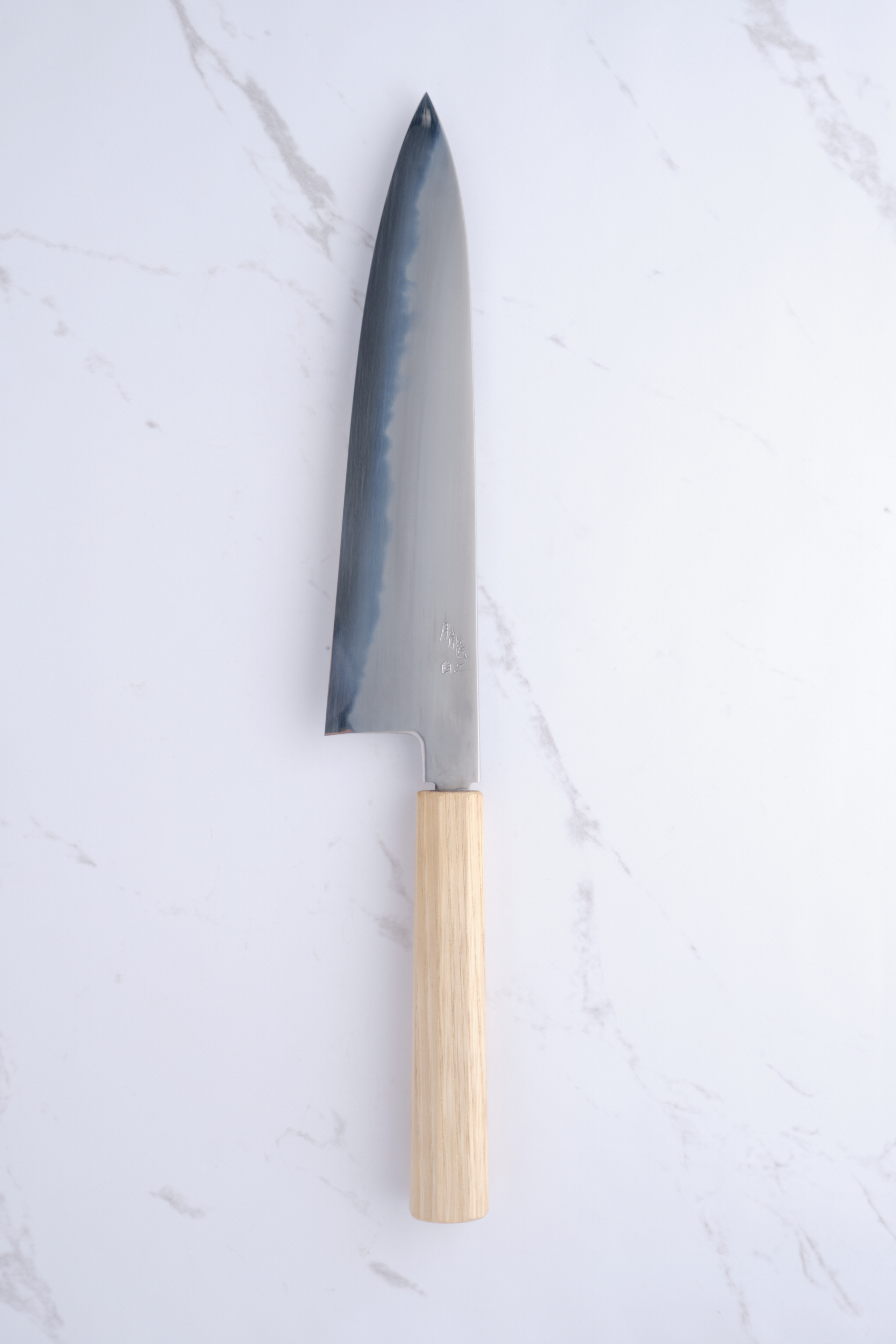 Yamato 'Oboro' 210 mm Gyuto Weiß #2 – Kastanie