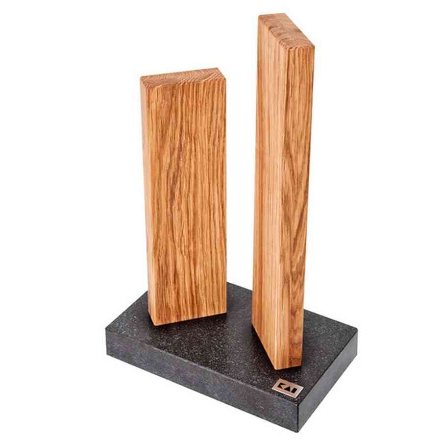 Stonehenge Messerblock Granit/Eiche