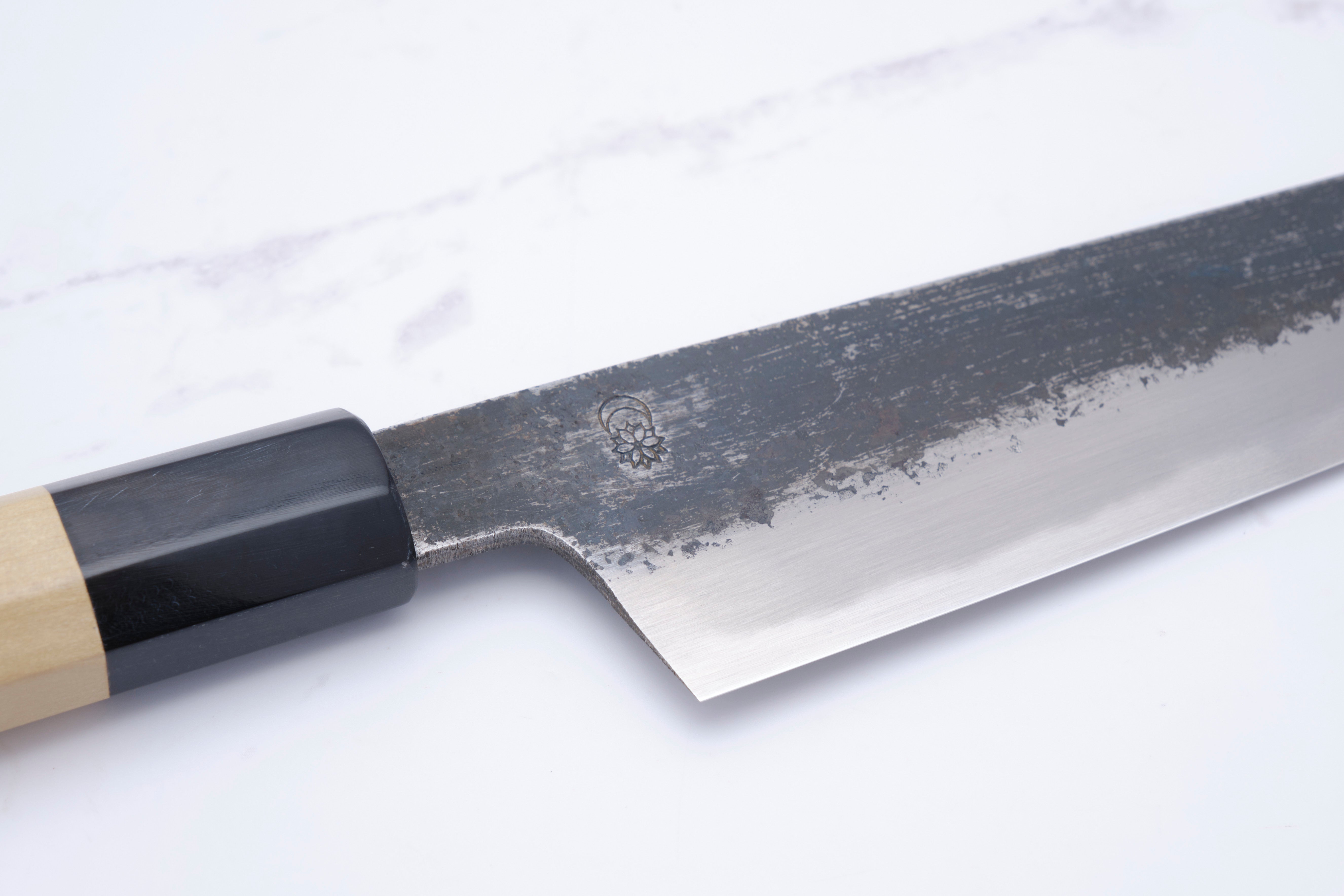 Sakai Kikumori Kikuzuki KU Weiß 2 Bunka 180mm.