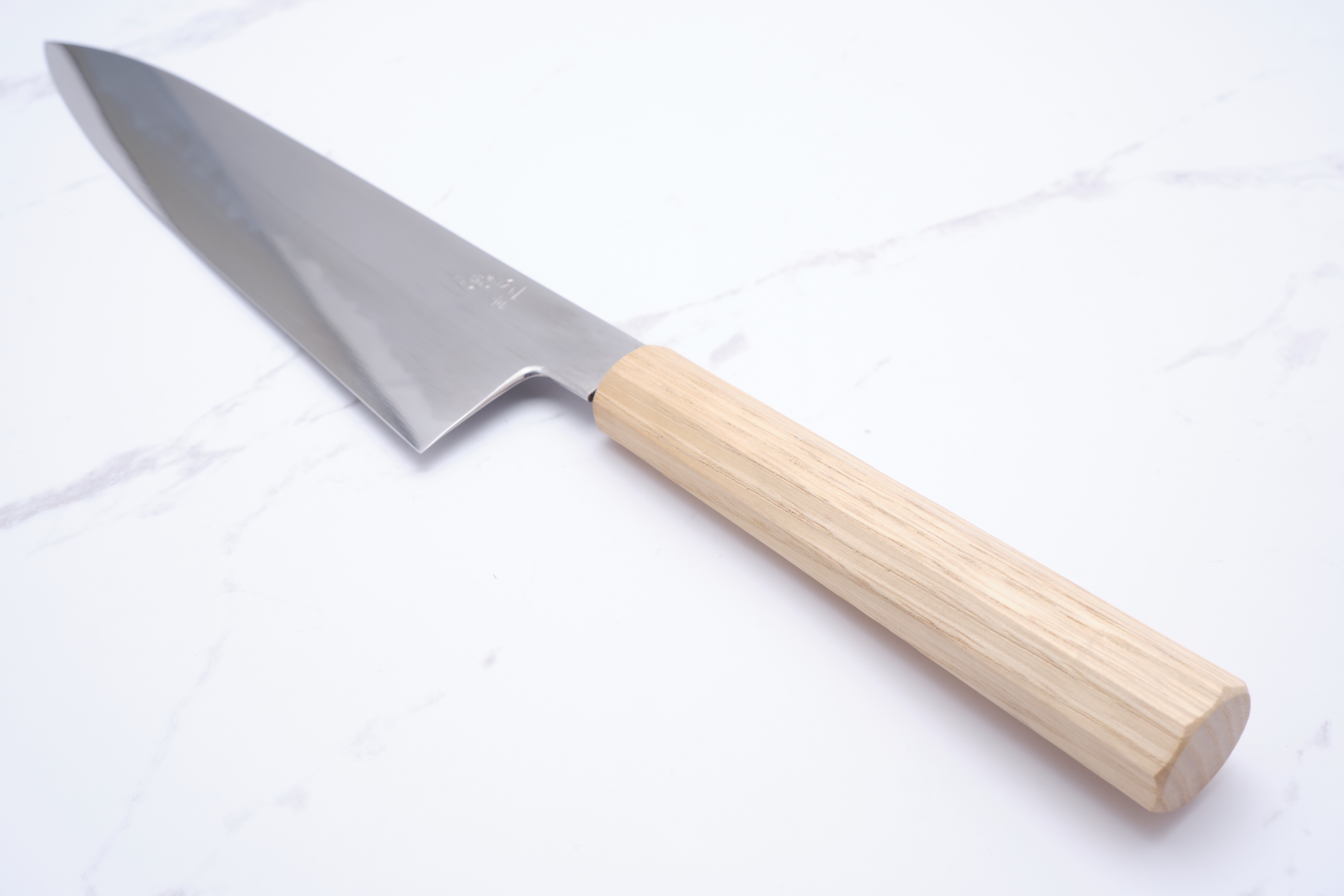 Yamato 'Oboro' 210 mm Gyuto Weiß #2 – Kastanie