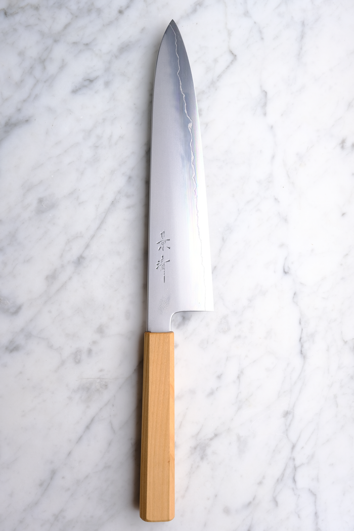 Kagekiyo Oboroba Ginsan WS Sakura - 240 mm Gyuto