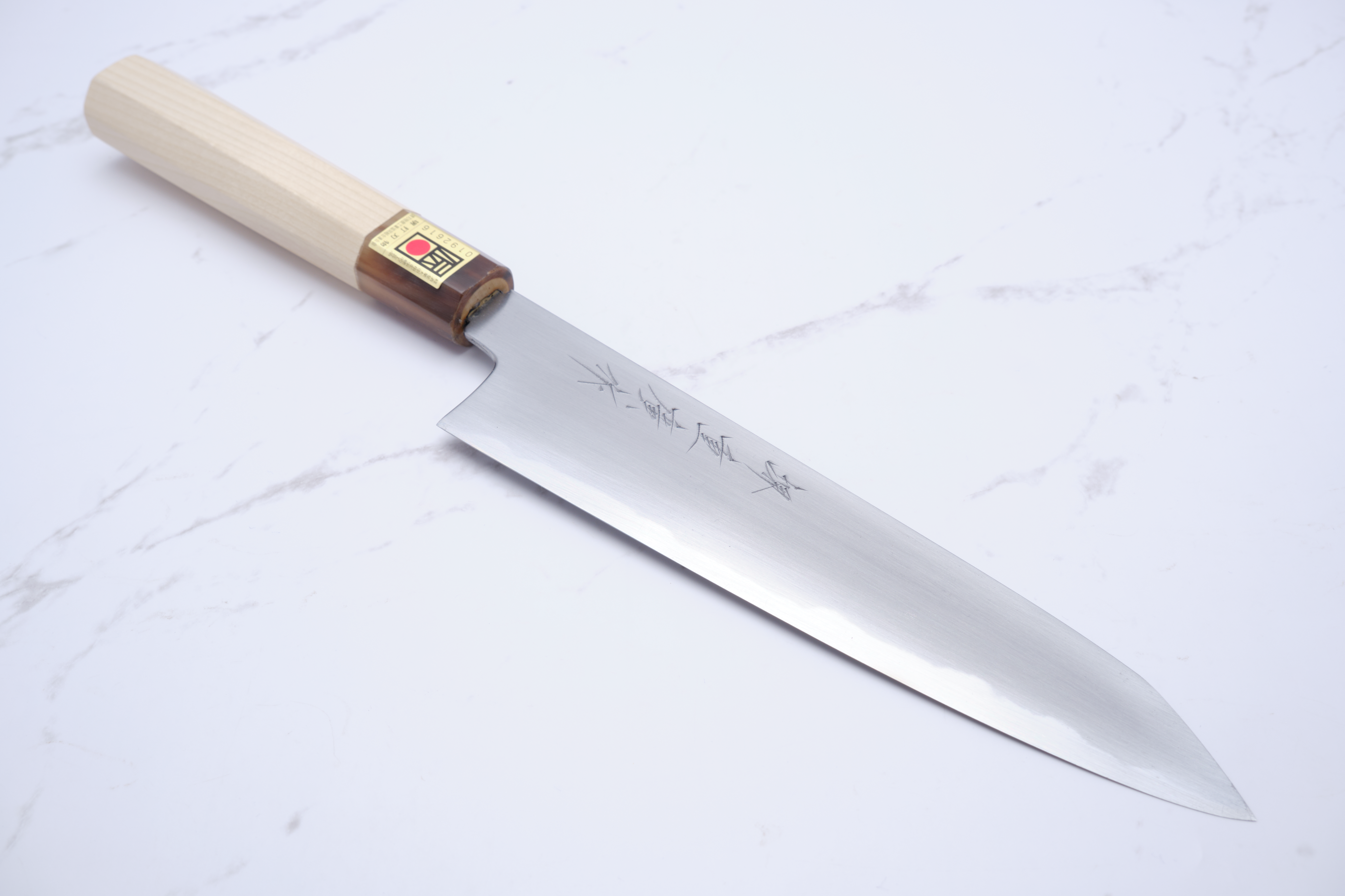 Shigehiro Kasahara 210 mm K-Tip Gyuto Weiß-2