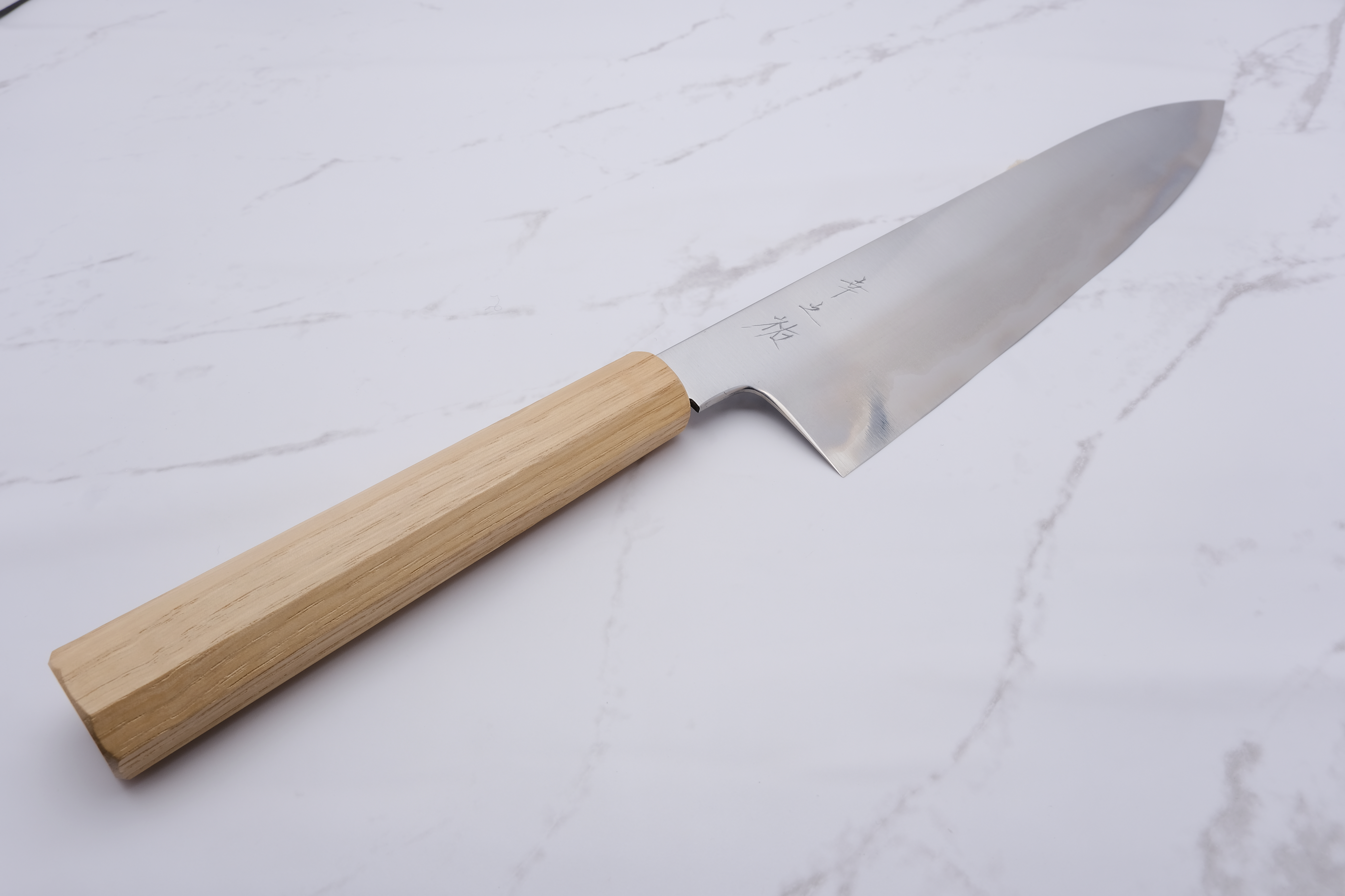 Konosuke WT 255mm Gyuto Shirogami 2 - Kastanie