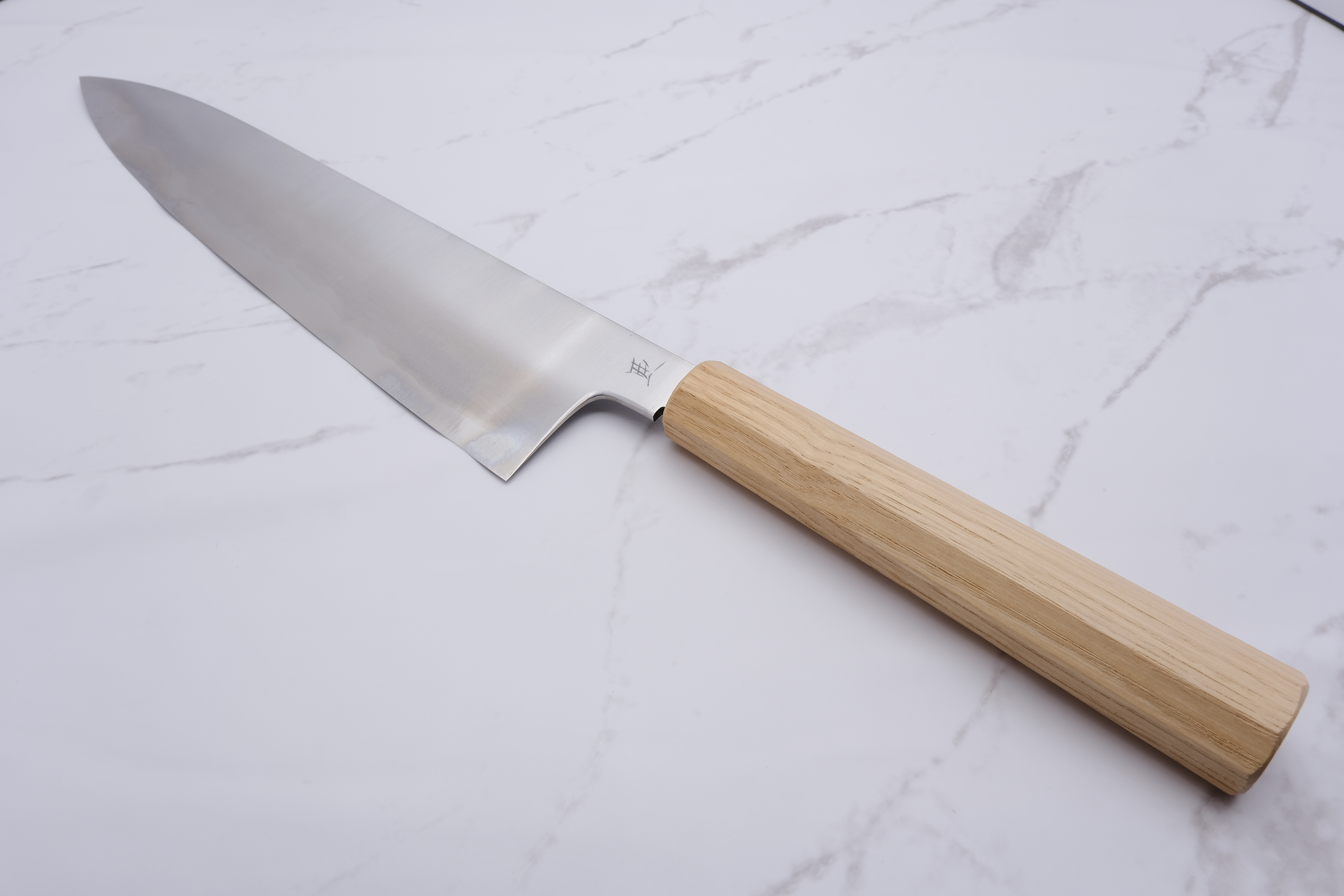 Konosuke WT 255mm Gyuto Shirogami 2 - Kastanie