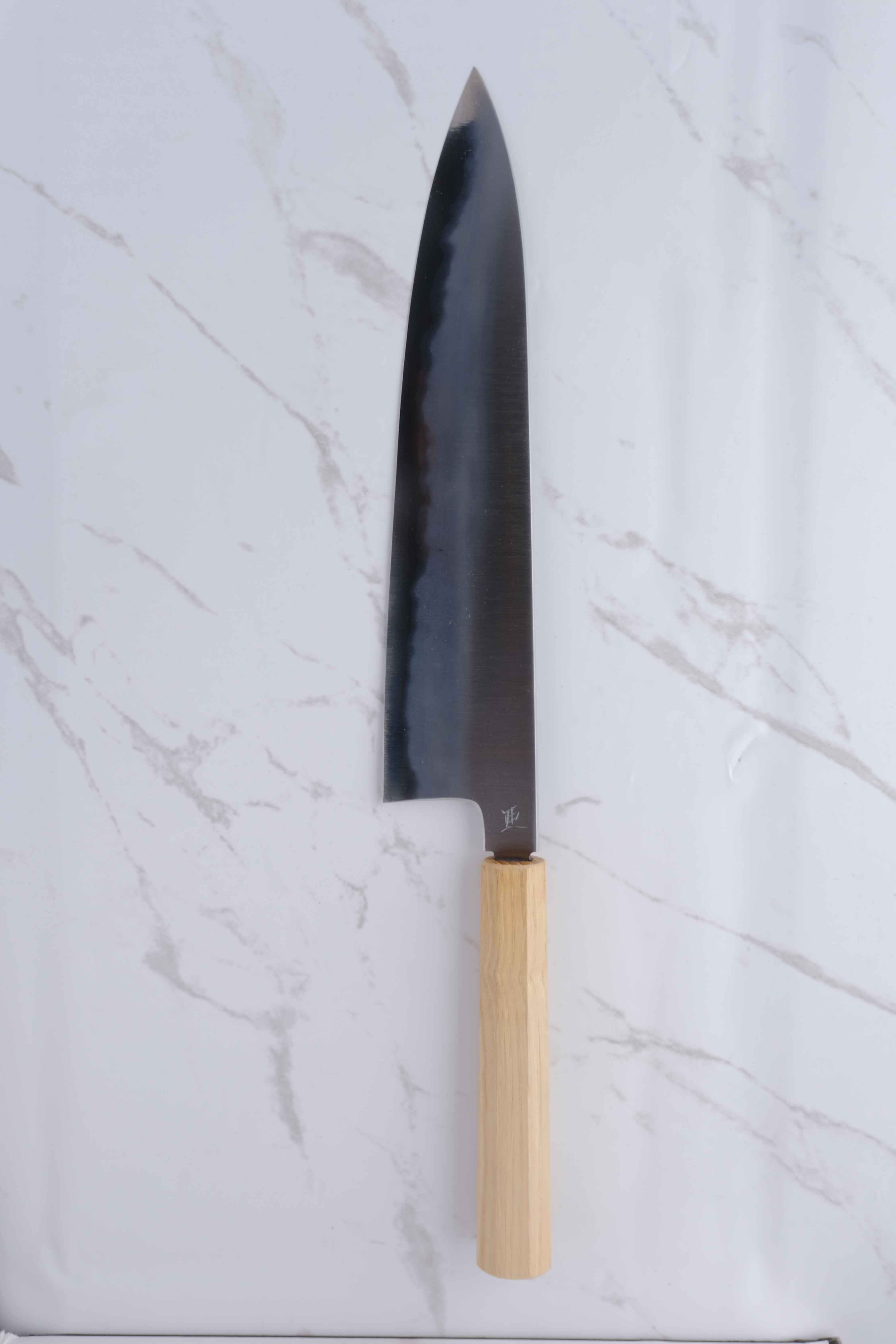 Konosuke WT 255mm Gyuto Shirogami 2 - Kastanie