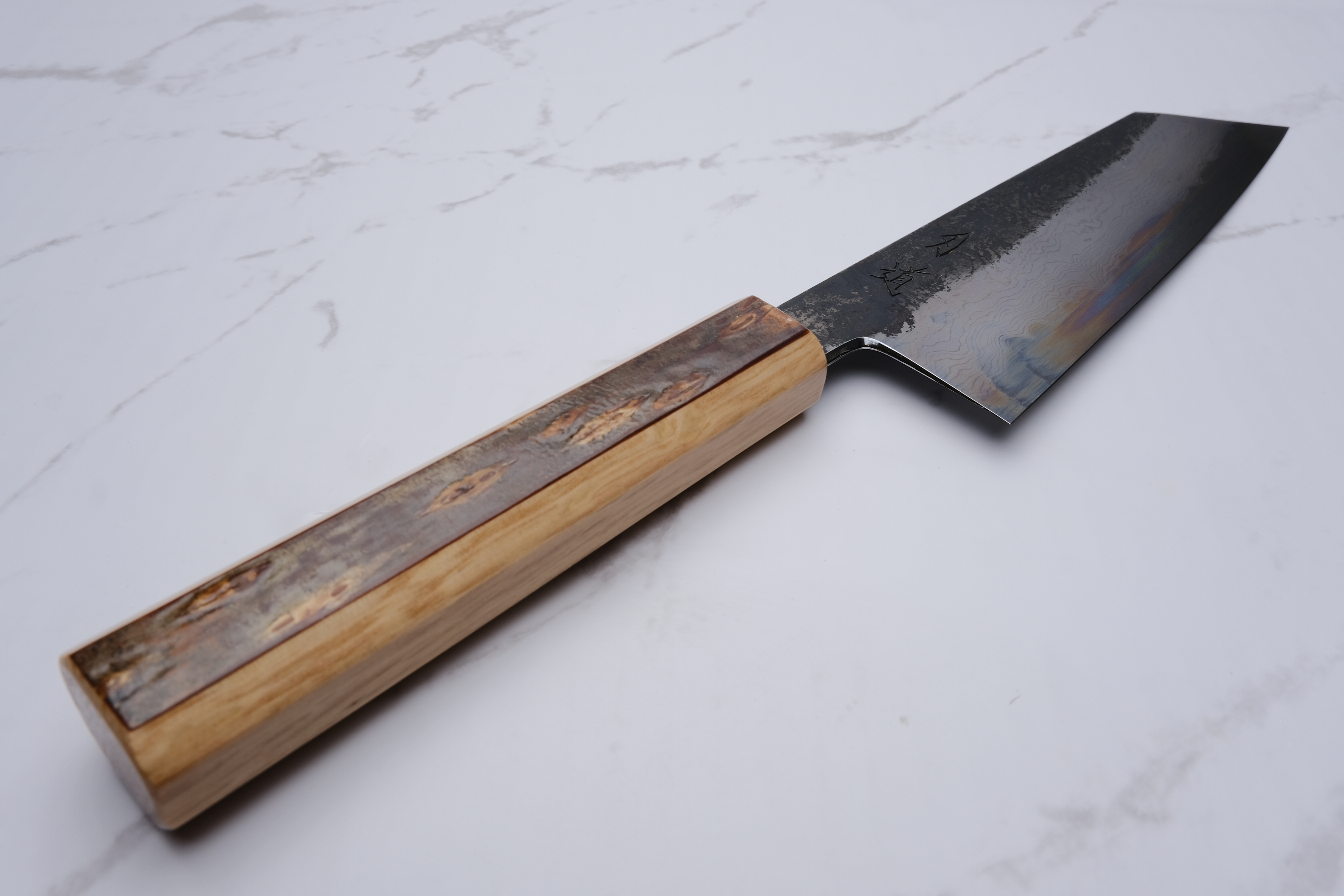 HADO Sumi 180mm Bunka Blue #1 Damaskus