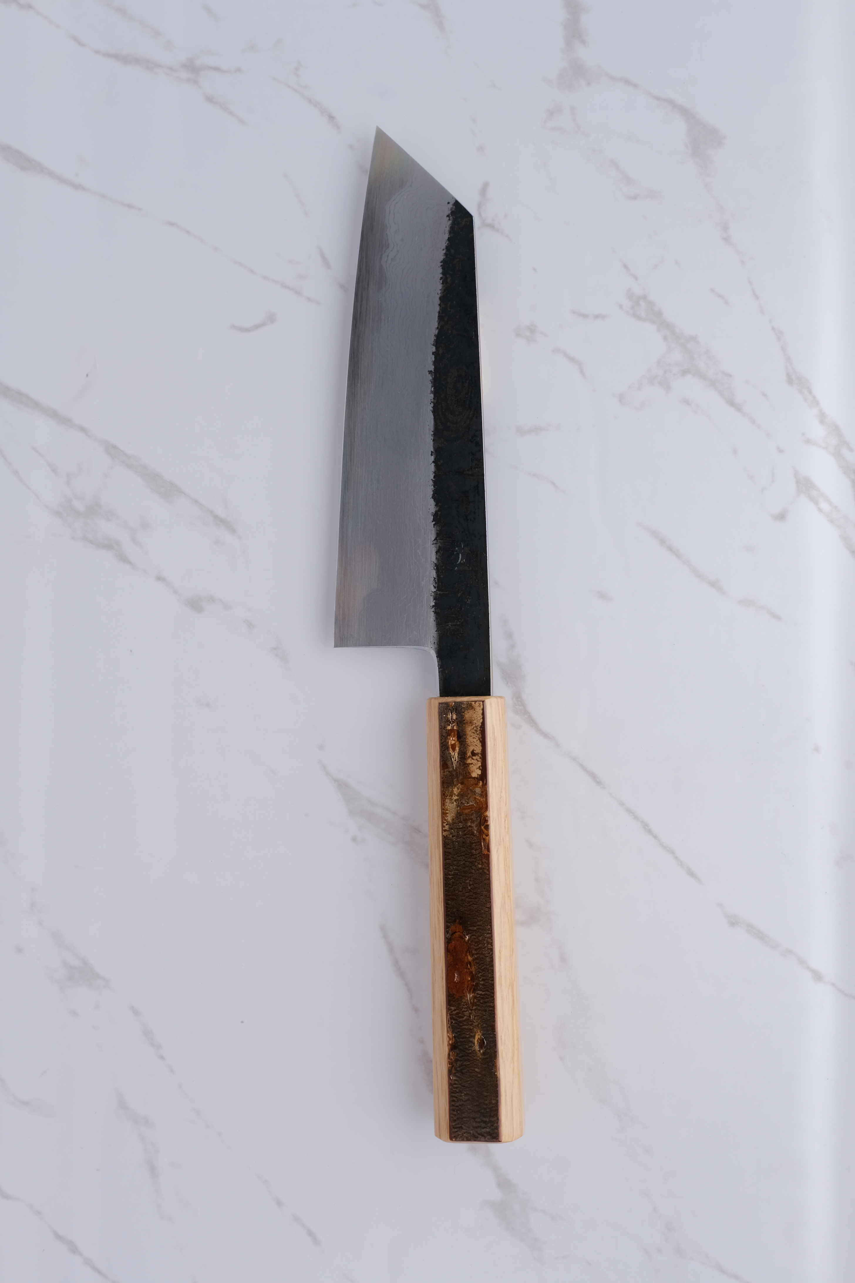 HADO Sumi 180mm Bunka Blue #1 Damaskus