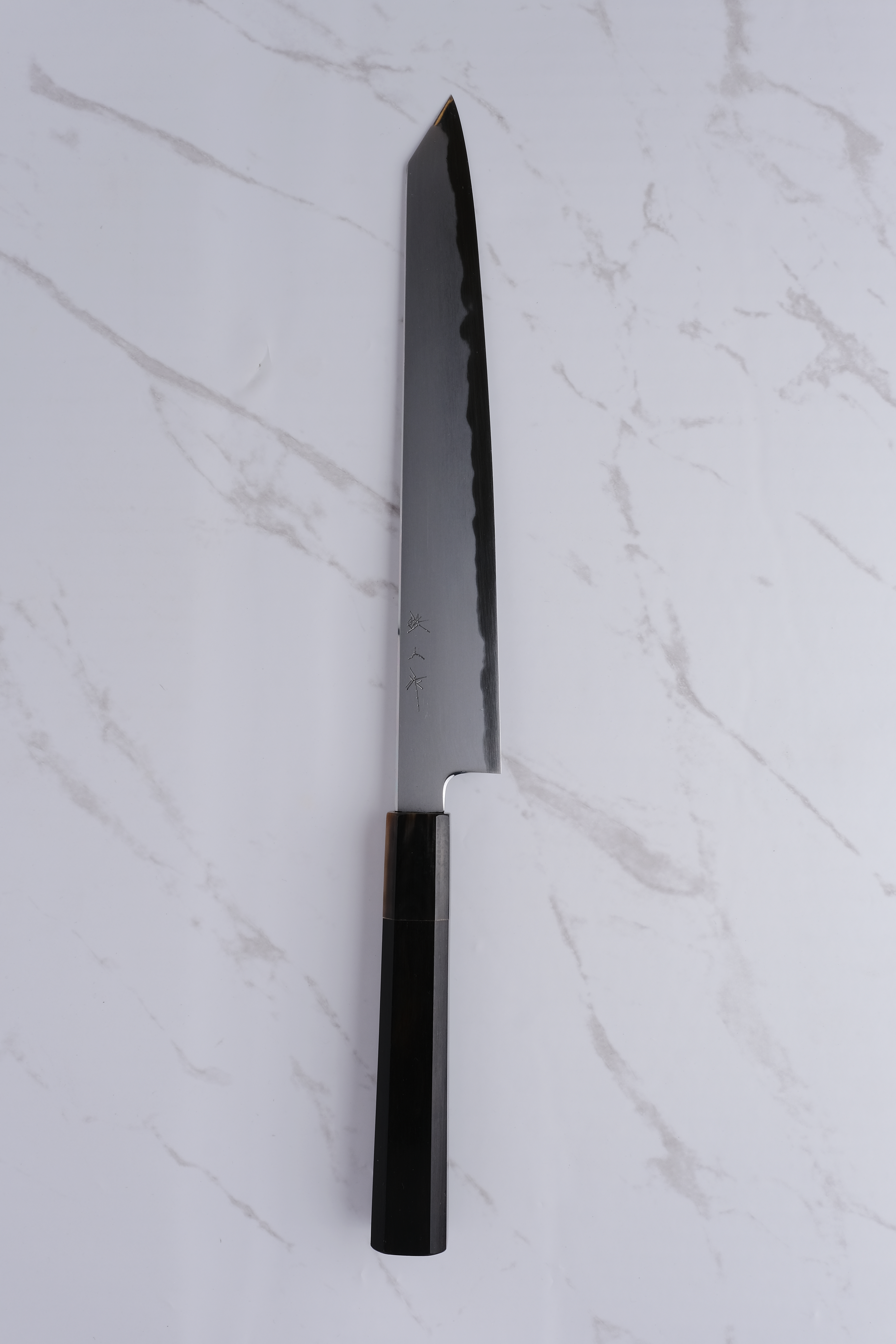 Tetsujin Hamono Blue #2 Sujihiki Ebenholz - 240 mm Kiritsuke