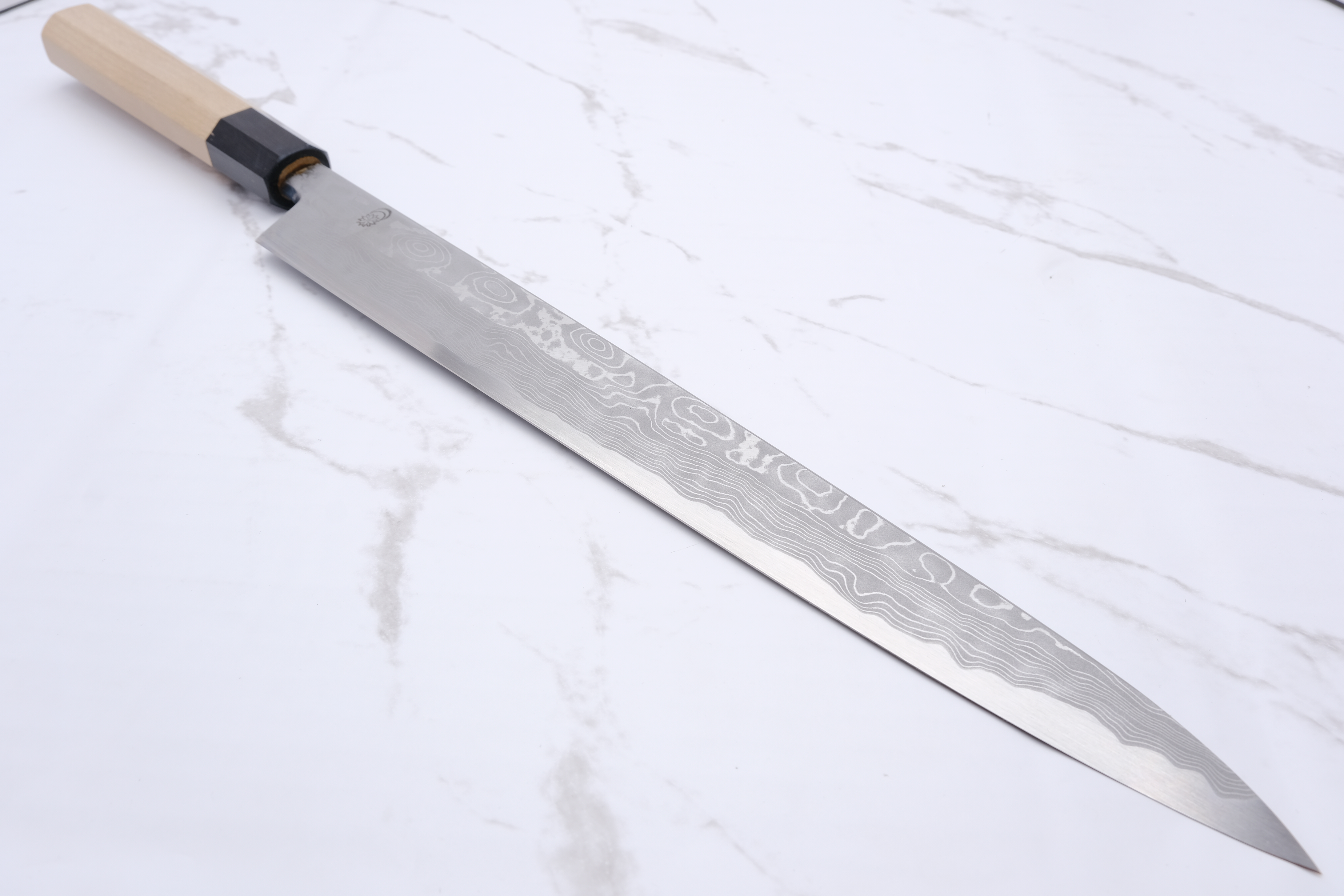 Sakai Kikumori Kikuzuki Uzu 300mm. Yanagiba – Blau#1