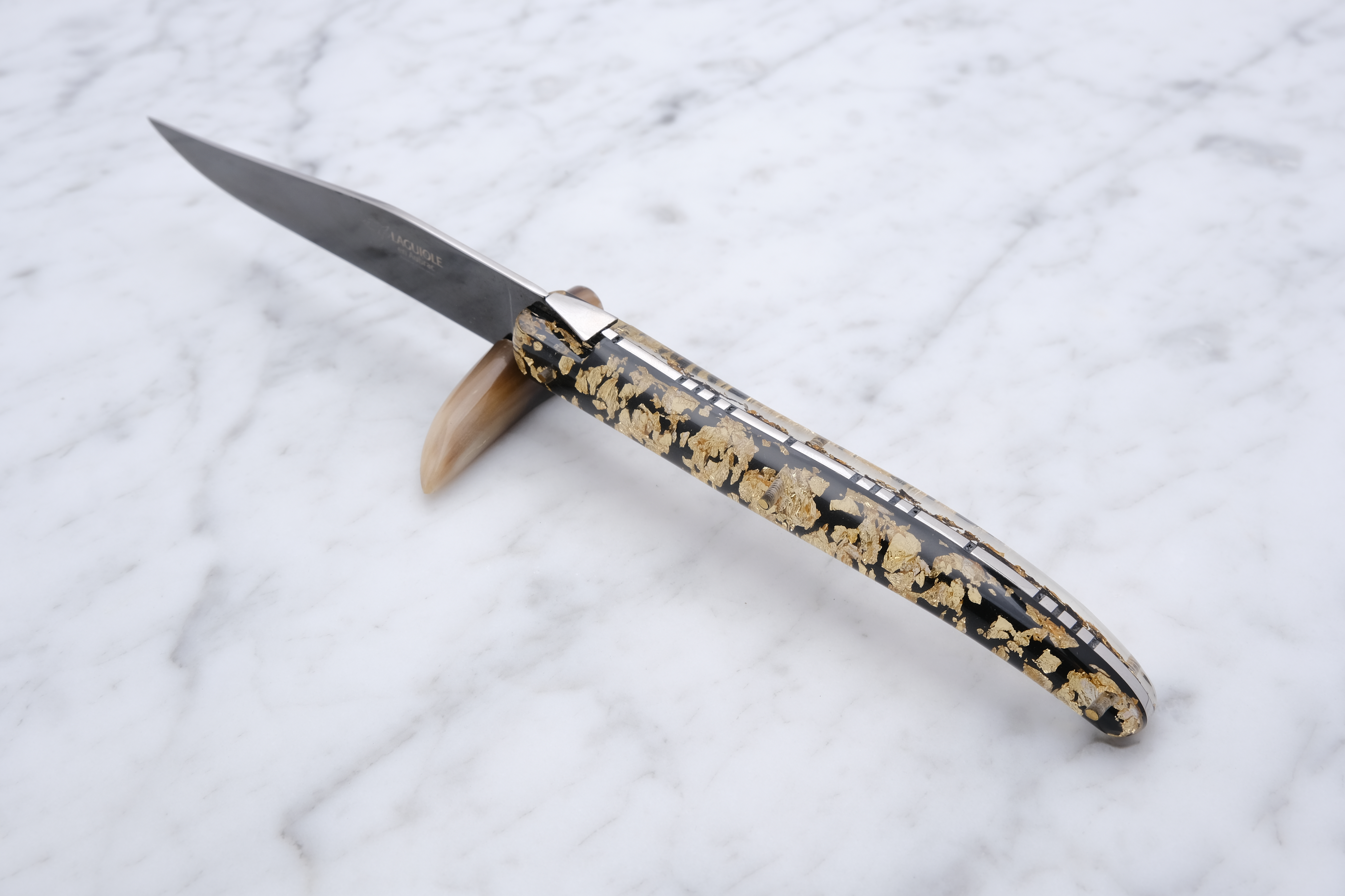 Steak Knife - Gold and Titanium