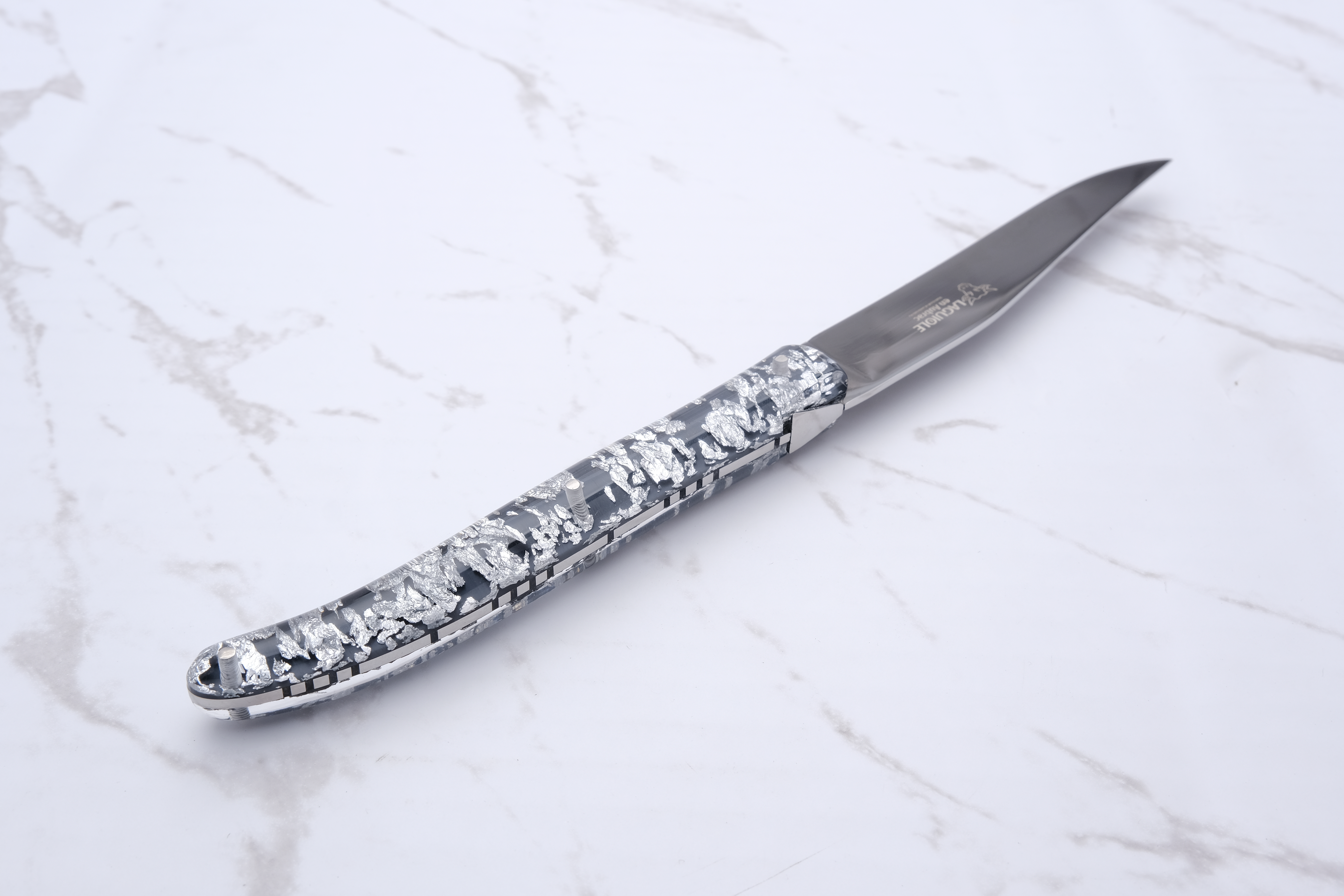 Steakmesser - Silber und Titan