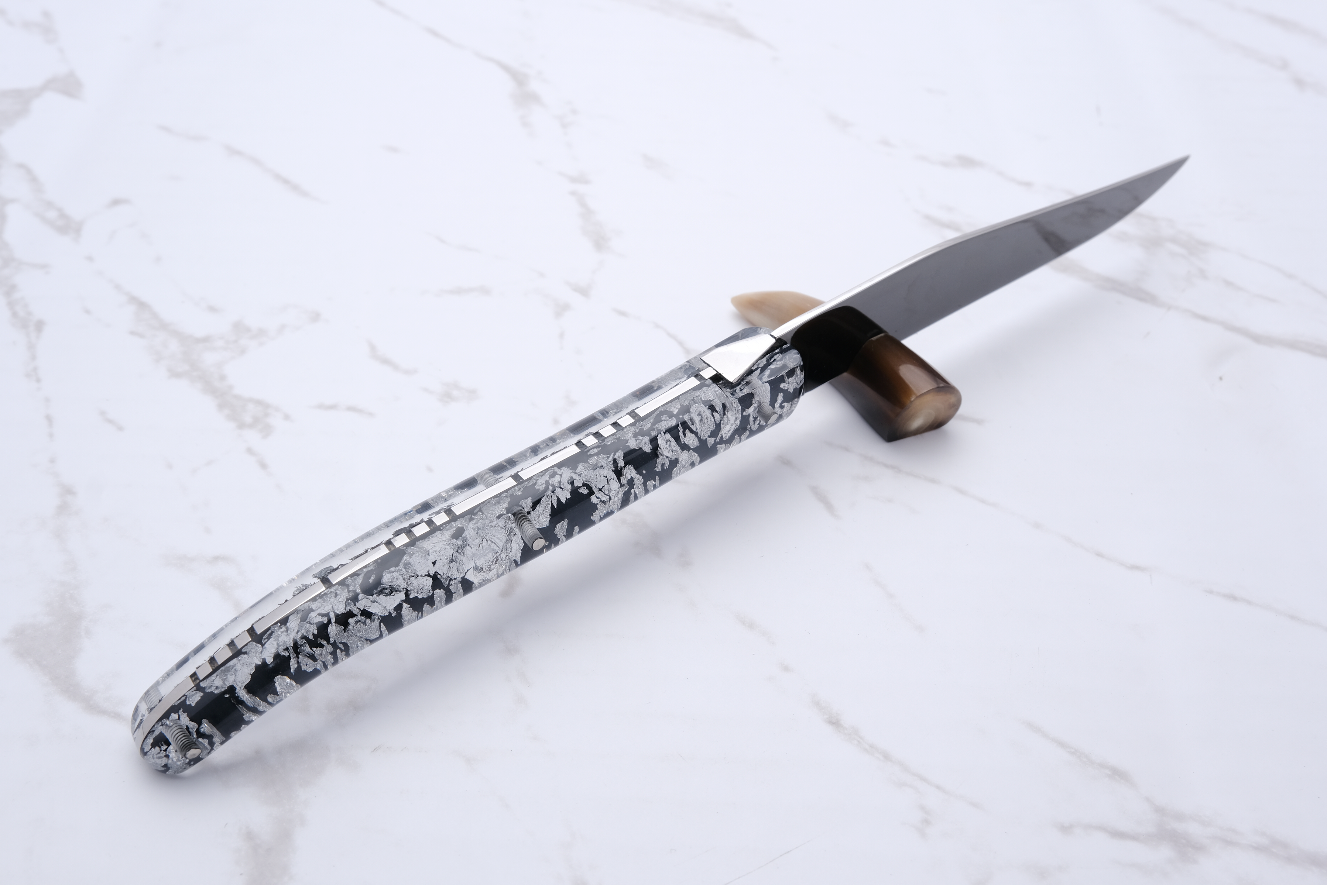 Steakmesser - Silber und Titan