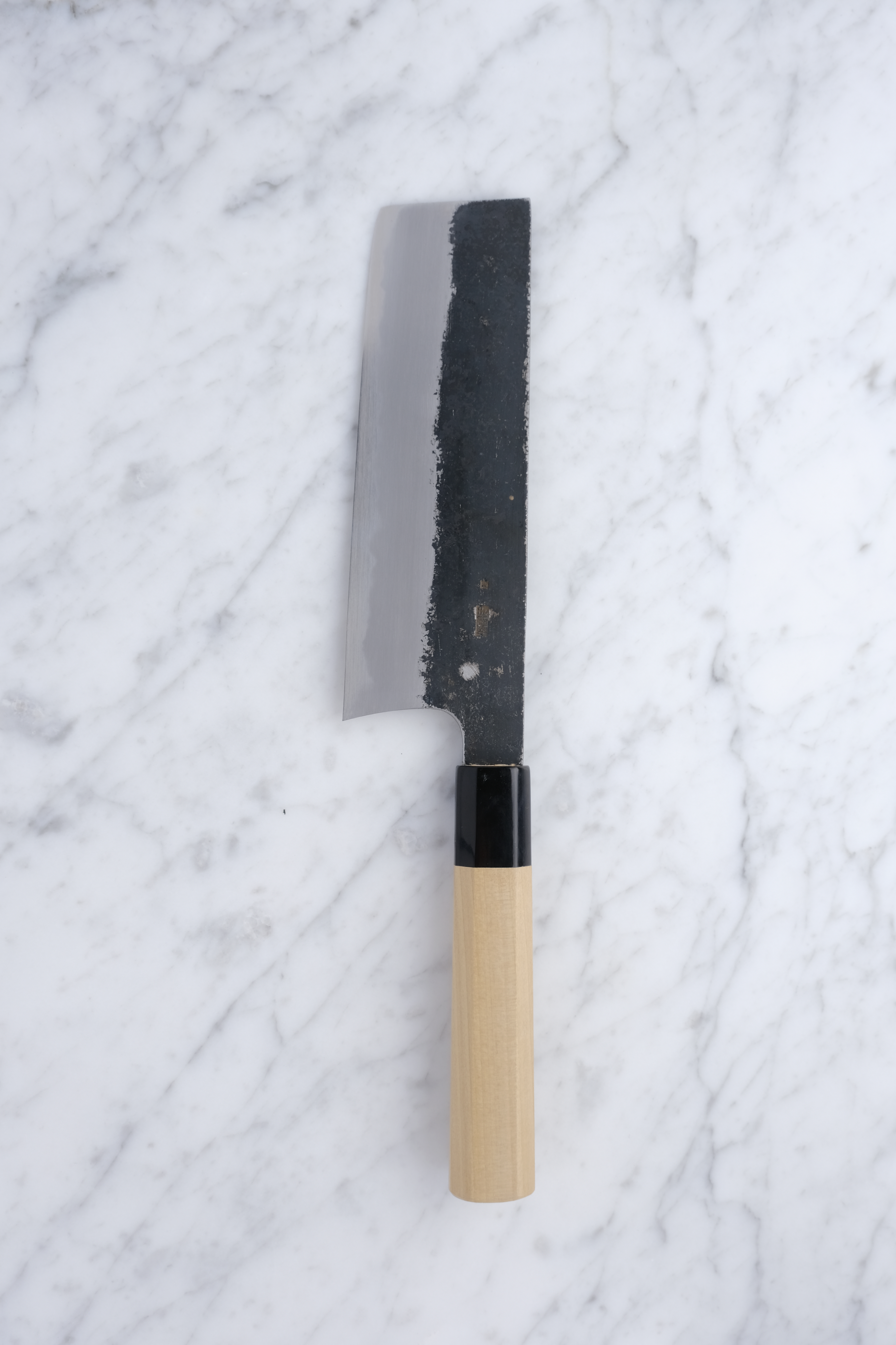 Sakai Kikumori Kikuzuki KU 180mm. Nakiri Shirogami #2