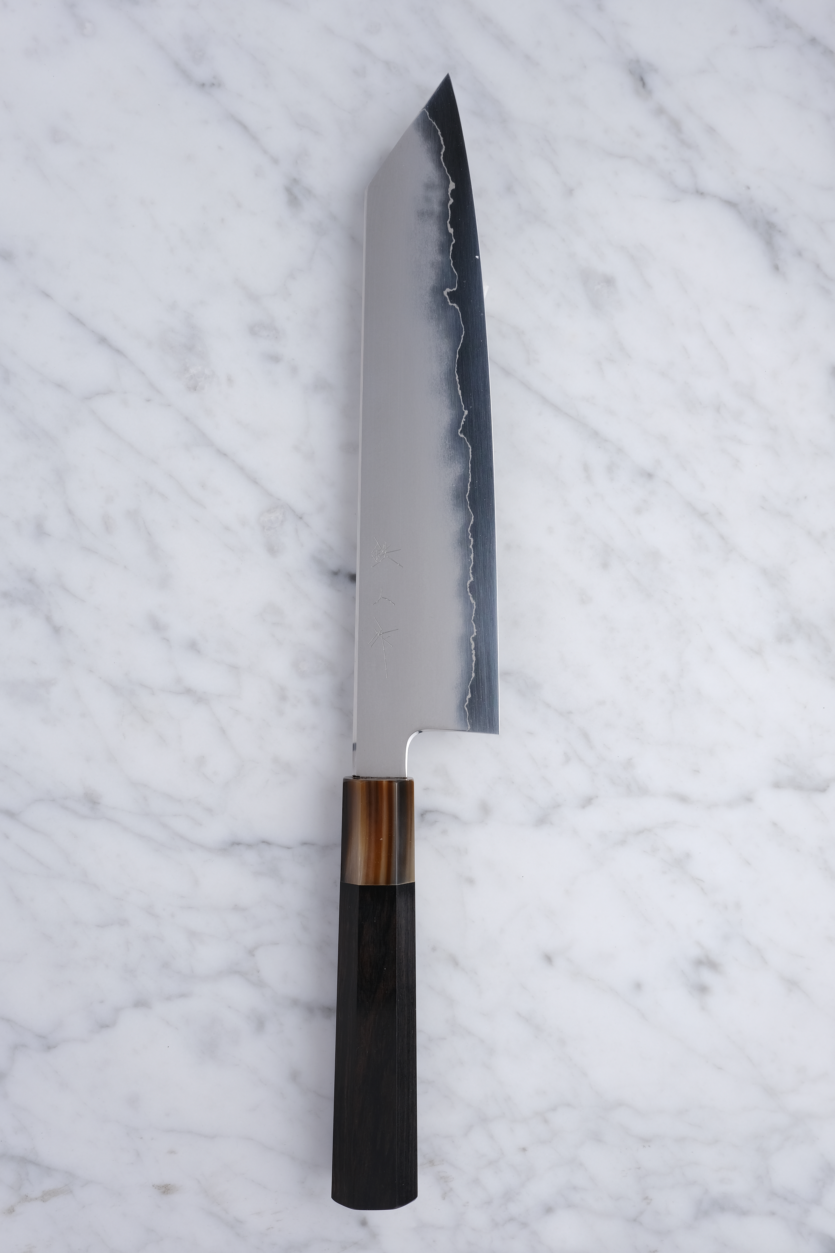 Tetsujin Hamono Kasumi Ginsan 240 mm K-Tip Gyuto – Ebenholz