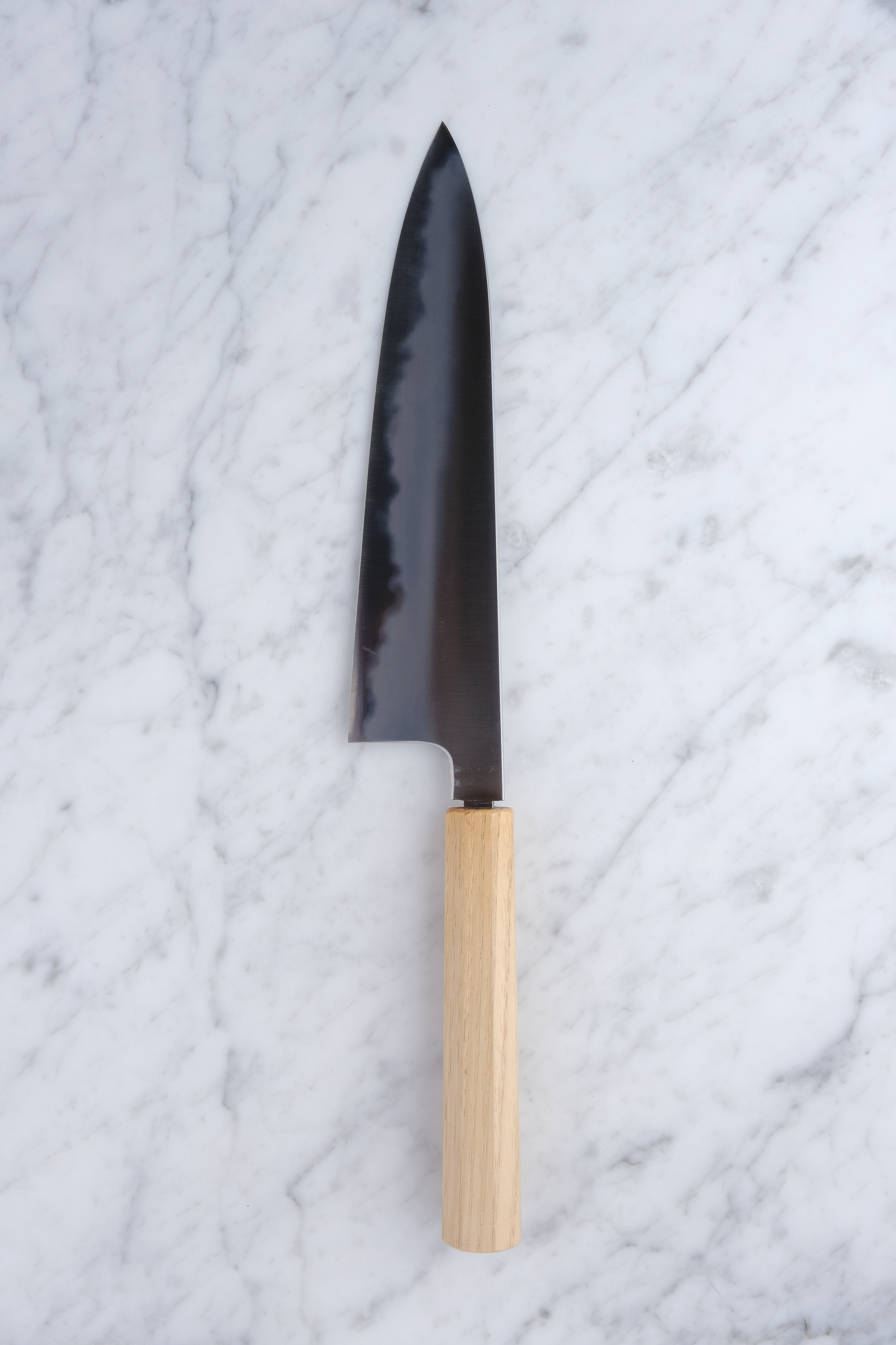 Konosuke WT 225mm Gyuto Shirogami 2 - Kastanie