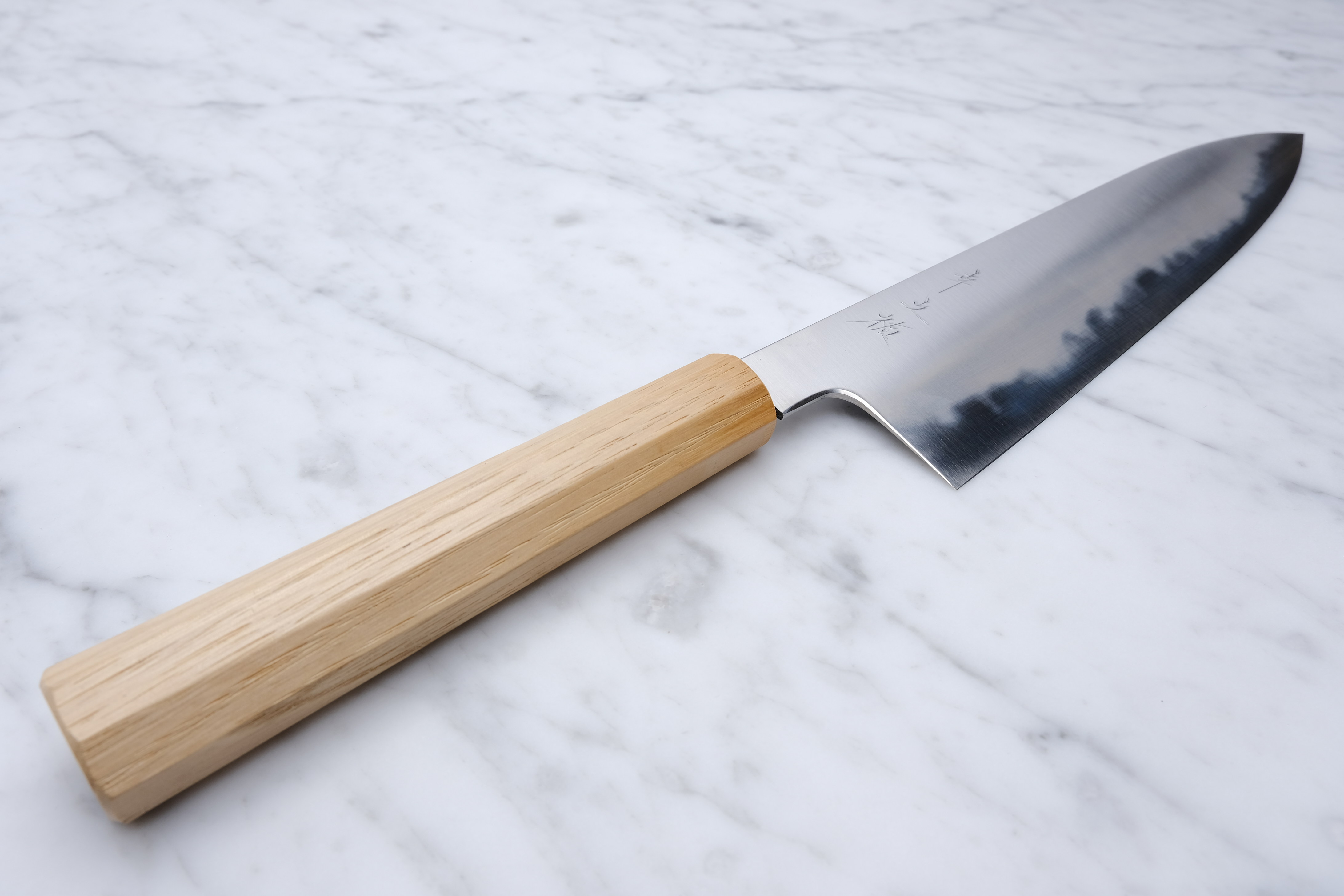 Konosuke WT 225mm Gyuto Shirogami 2 - Kastanie