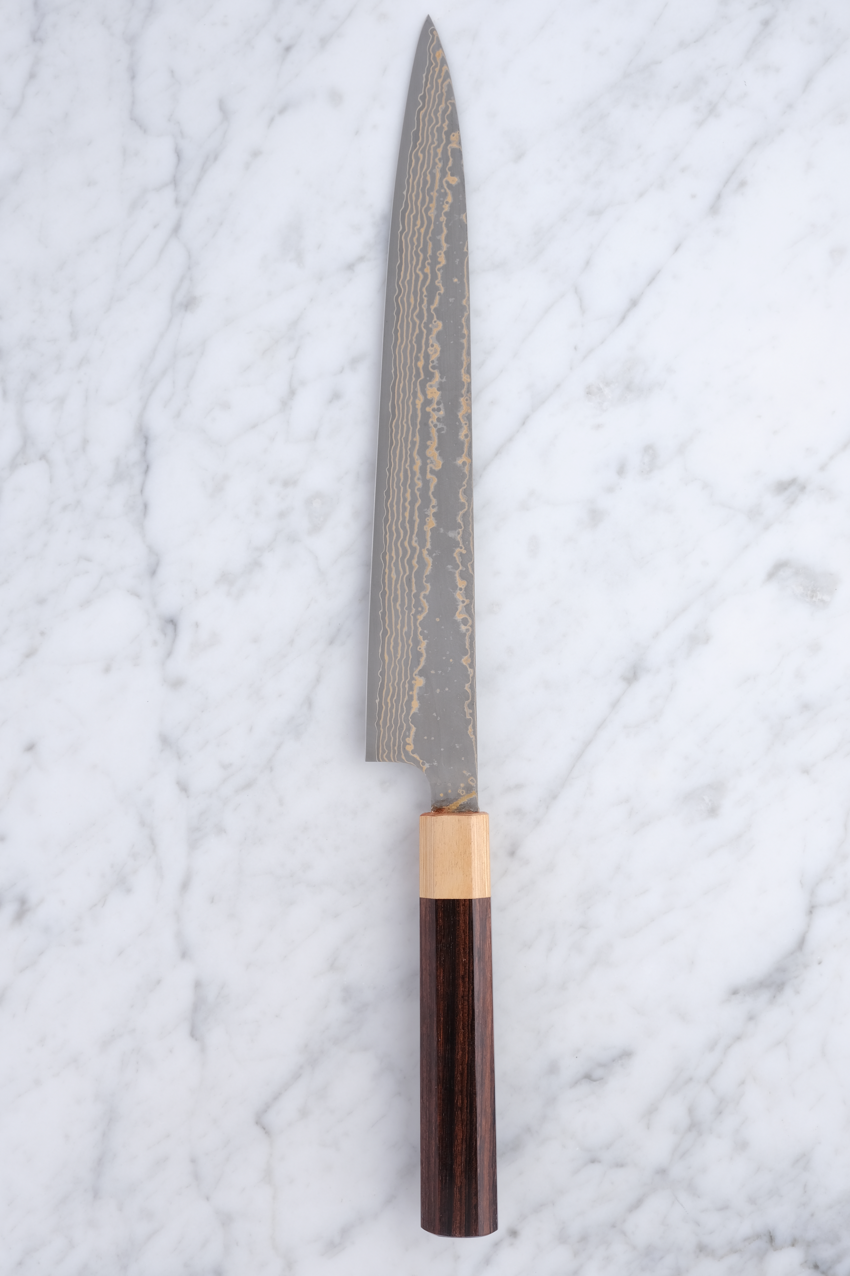 Takeshi Saji 270 mm Sujihiki VG-10 Gold
