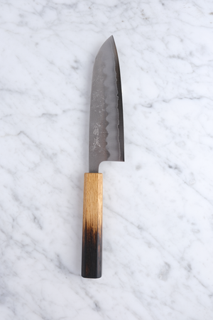 OUL Sakai Gin3 Burnt Oak - 165 mm Santoku