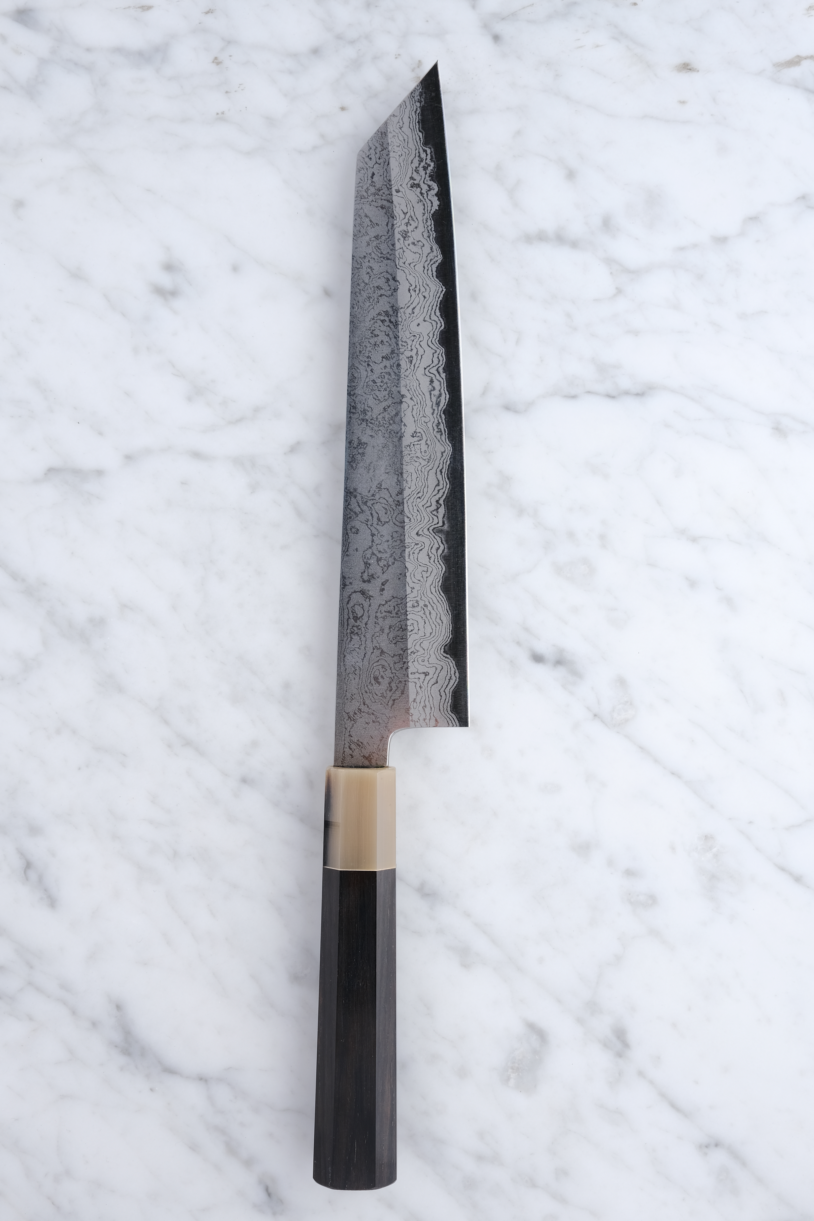 Yoshikazu Tanaka 240mm Kiritsuke Gyuto White-1 - Ebony