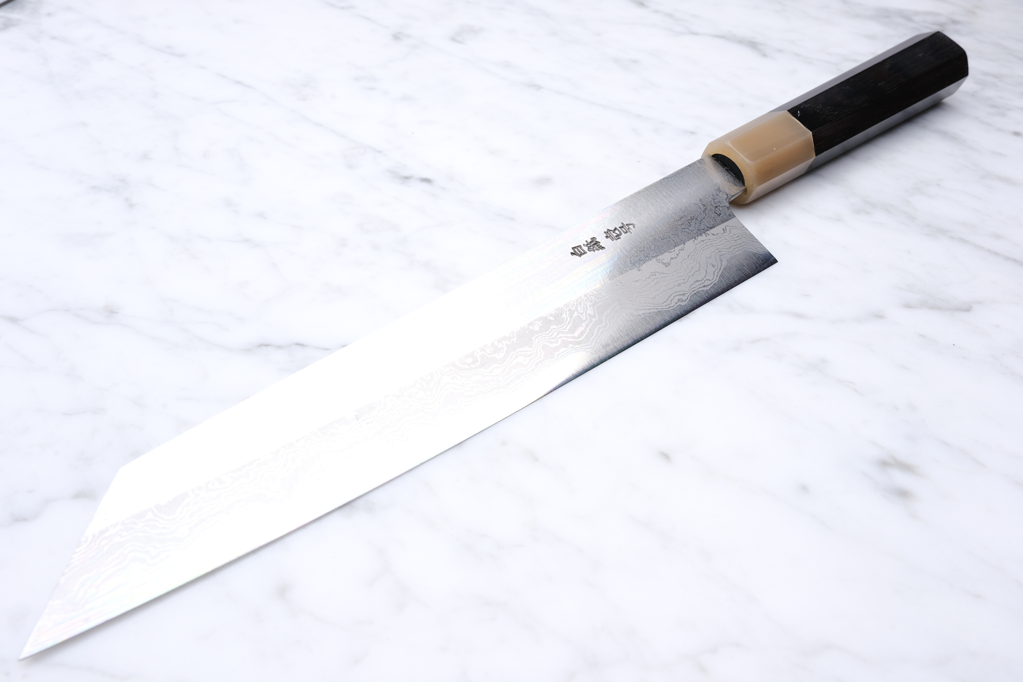 Yoshikazu Tanaka 240mm Kiritsuke Gyuto White-1 - Ebony