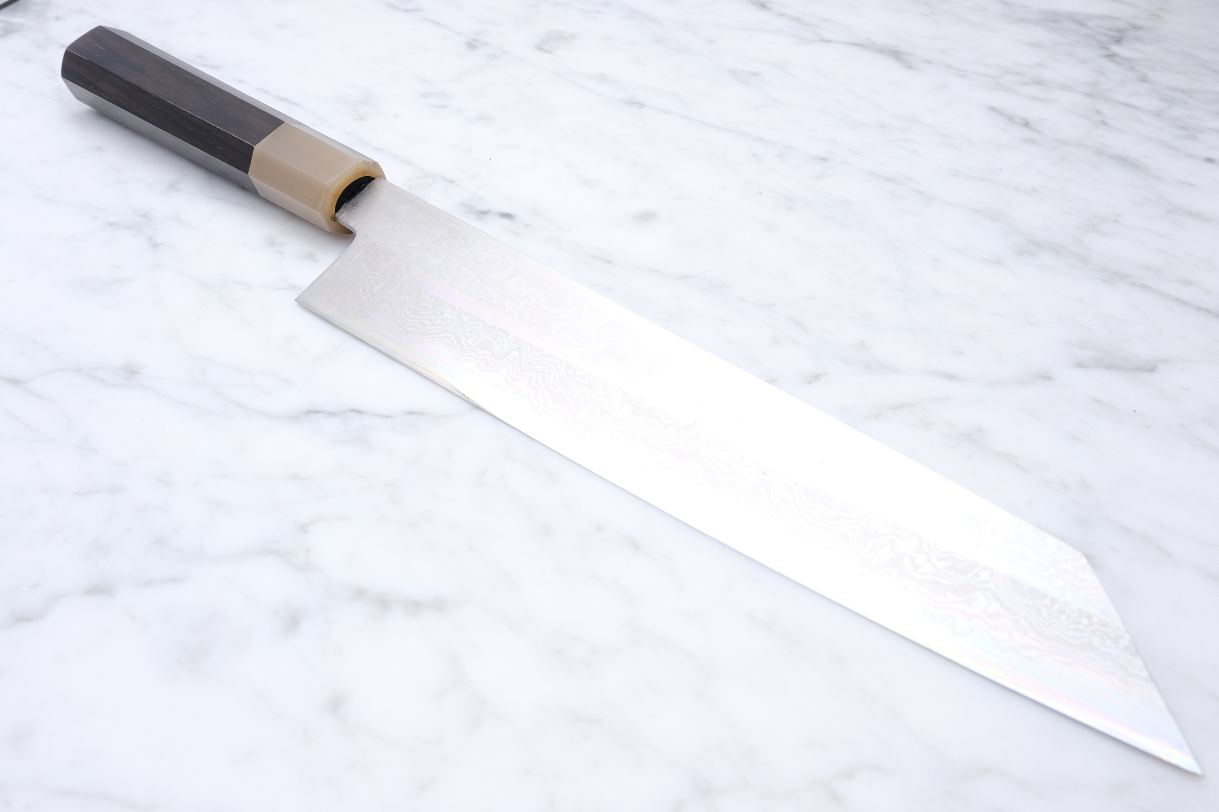 Yoshikazu Tanaka 240mm Kiritsuke Gyuto White-1 - Ebony