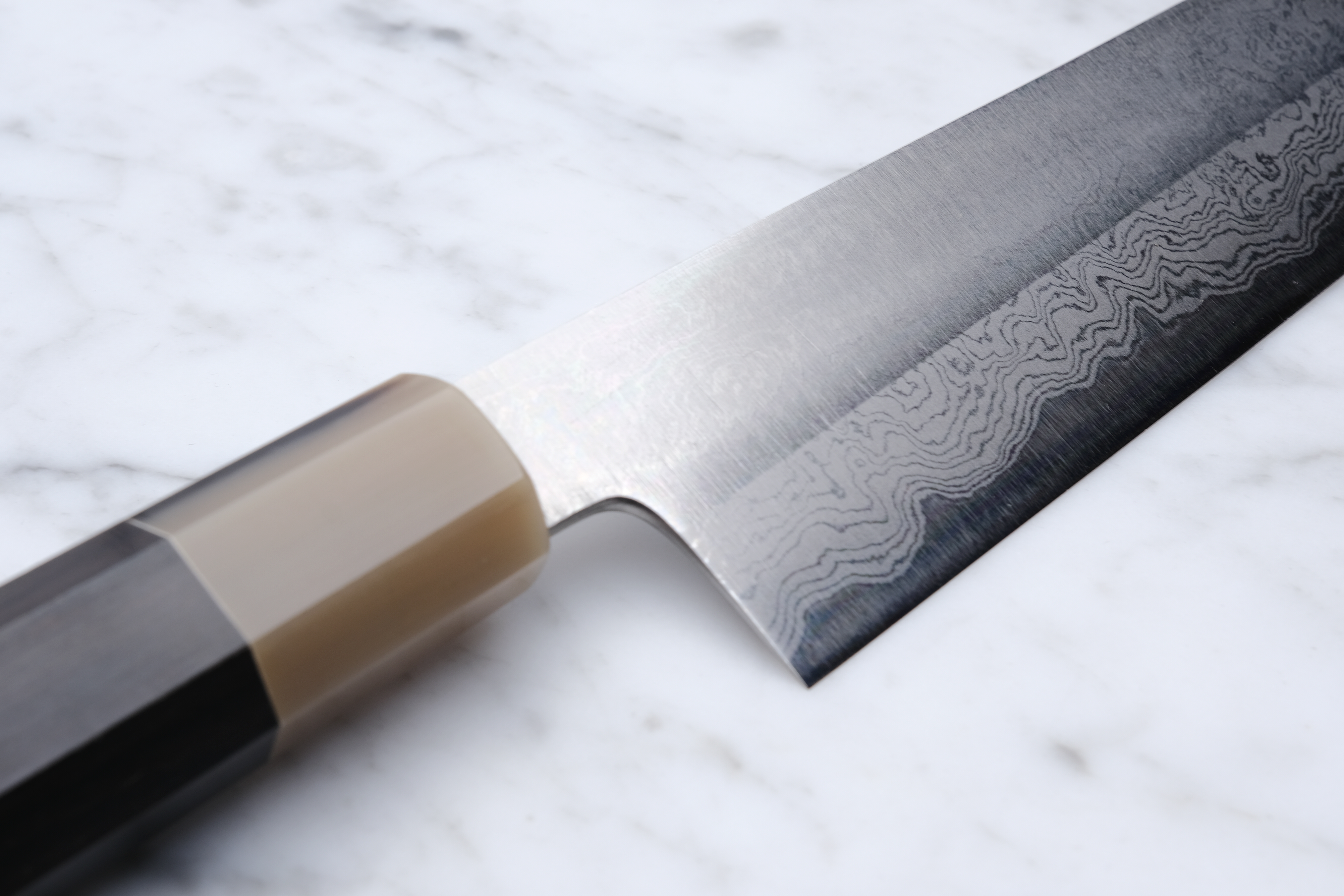 Yoshikazu Tanaka 240mm Kiritsuke Gyuto White-1 - Ebony