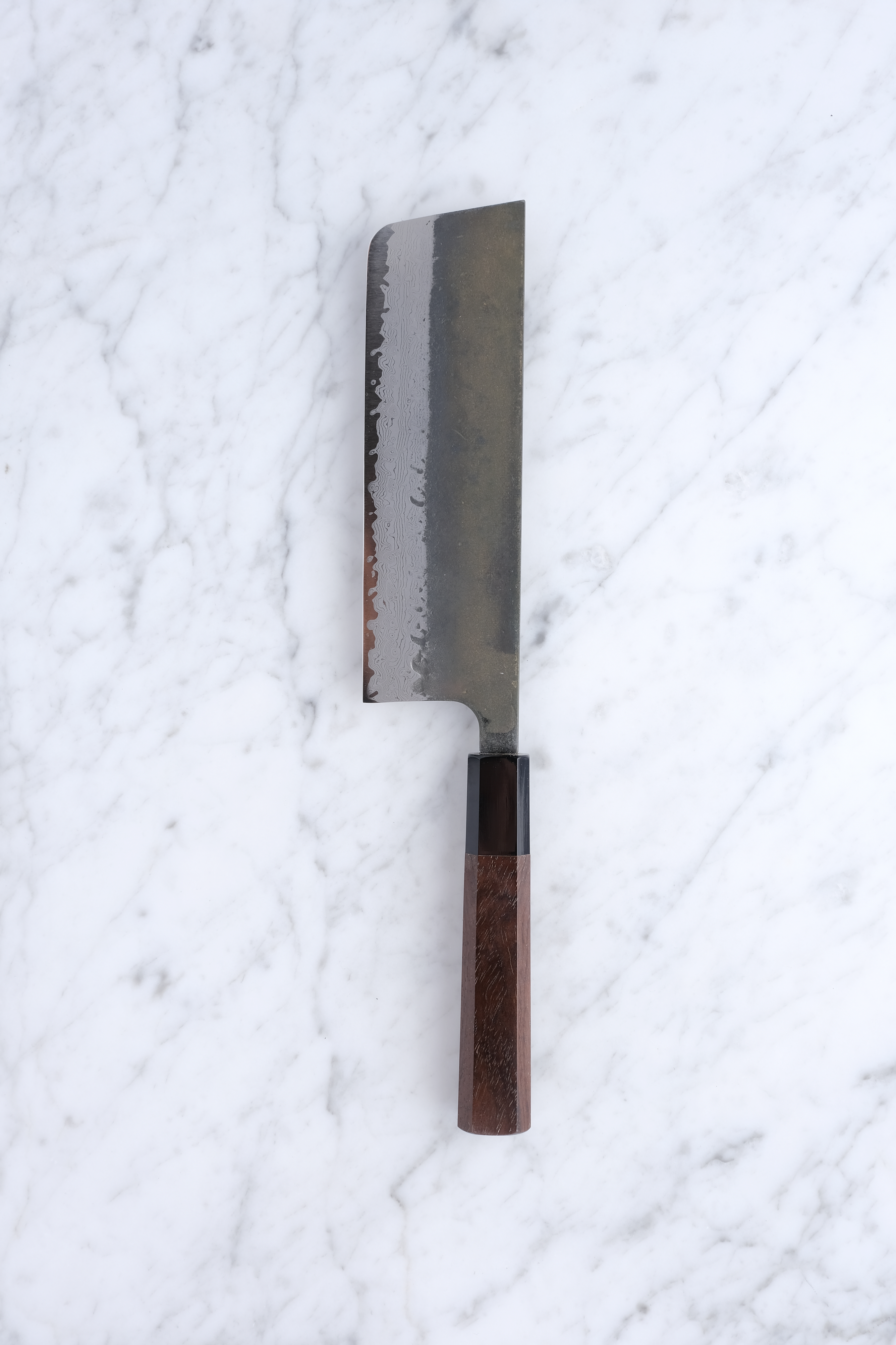 Hatsukokoro Shinkiro 165mm Nakiri Aogami Super - Walnut