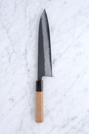 Hatsukokoro Shinkiro Aogami Super Walnuss – 210 mm Gyuto