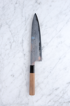 Hatsukokoro Komorebi Damascus Blue-1 2nd Grade - 210mm Chef's Knife