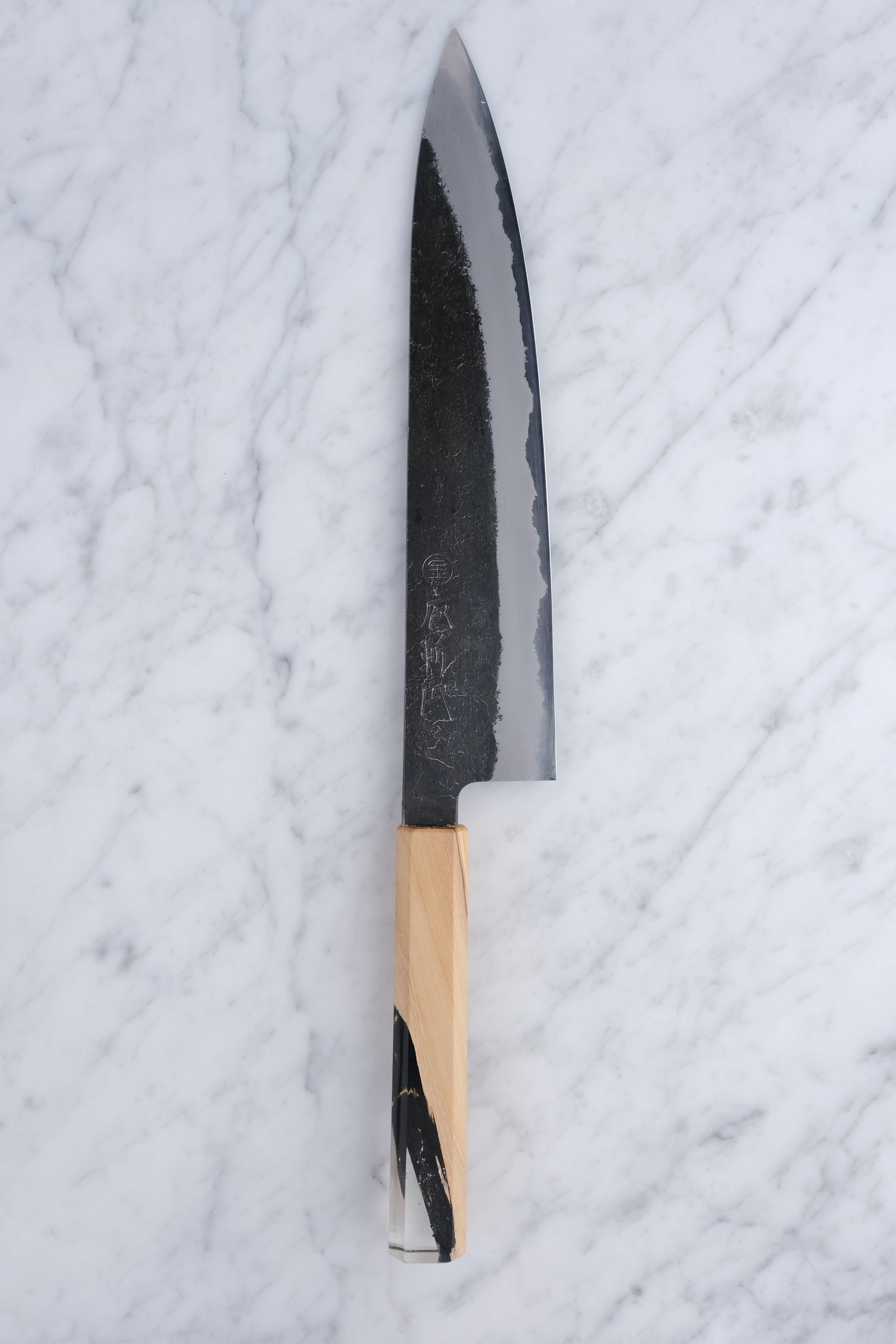 Hozantomoe 240mm Gyuto - Shirogami 2