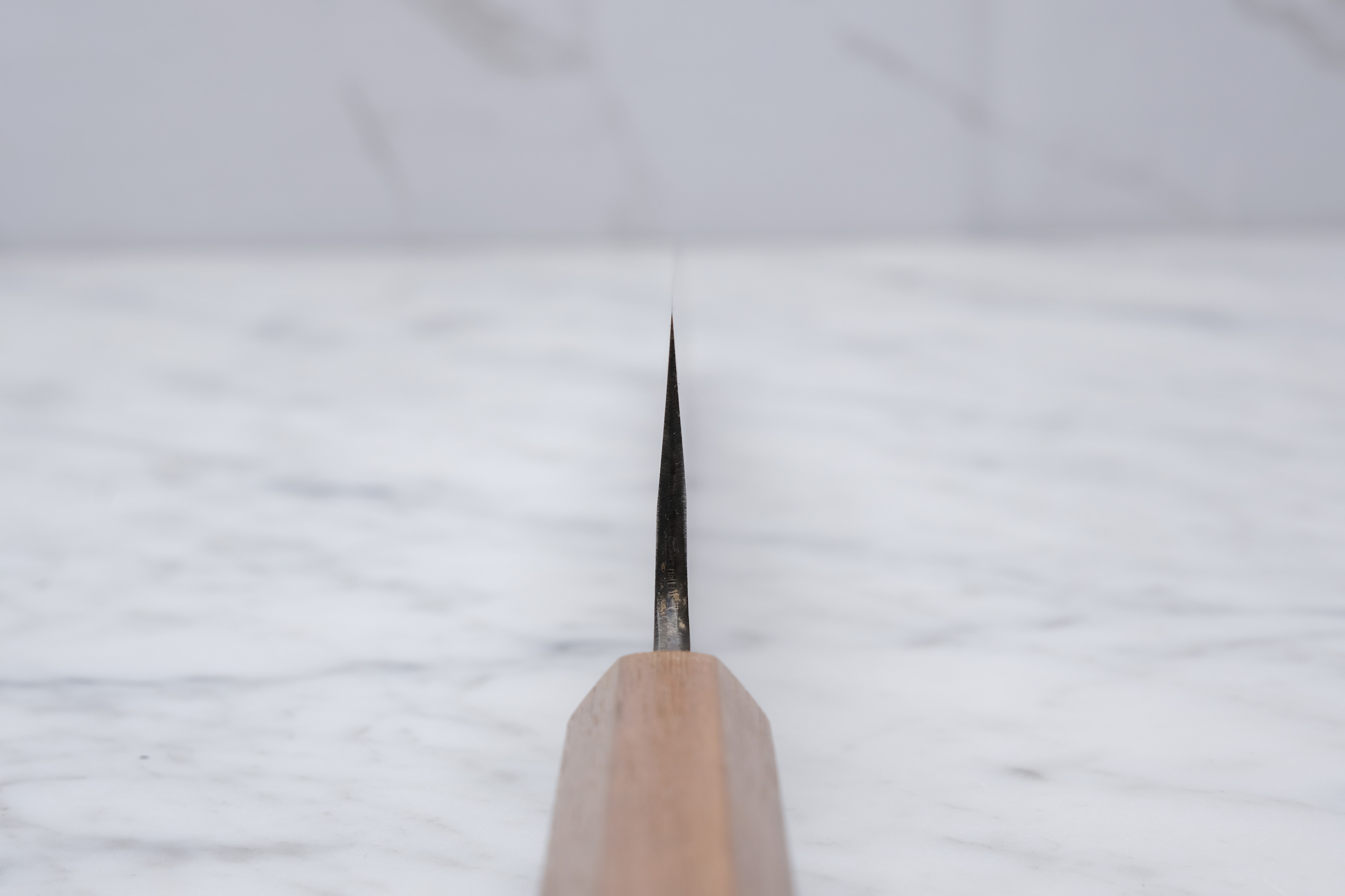 Foodgear Hamono 240 mm Gyuto – Blau 2 Edelstahl plattiert – Griff aus Walnussholz