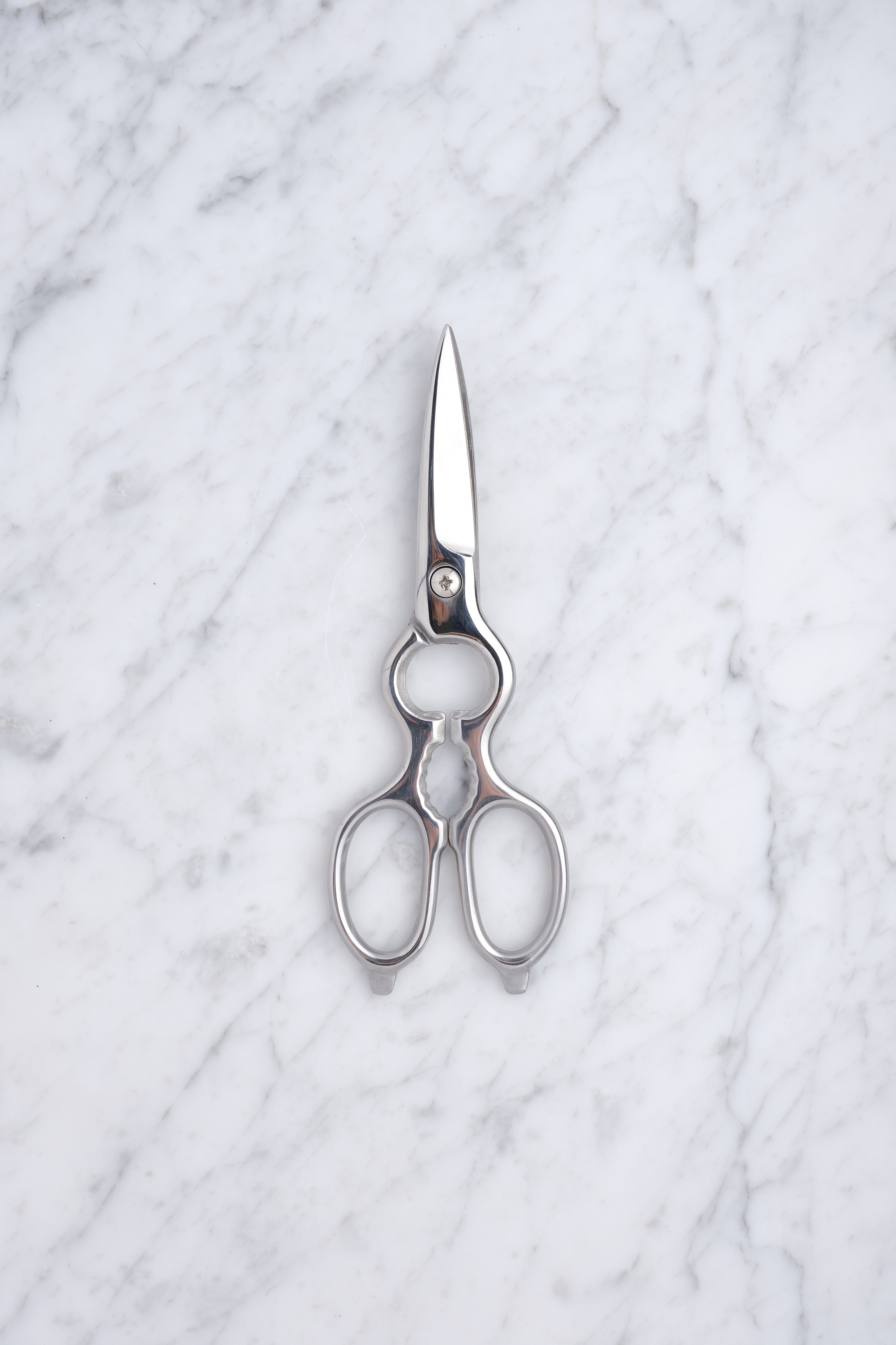Forged Kitchen Scissors with Wooden Box - Stainless Steel