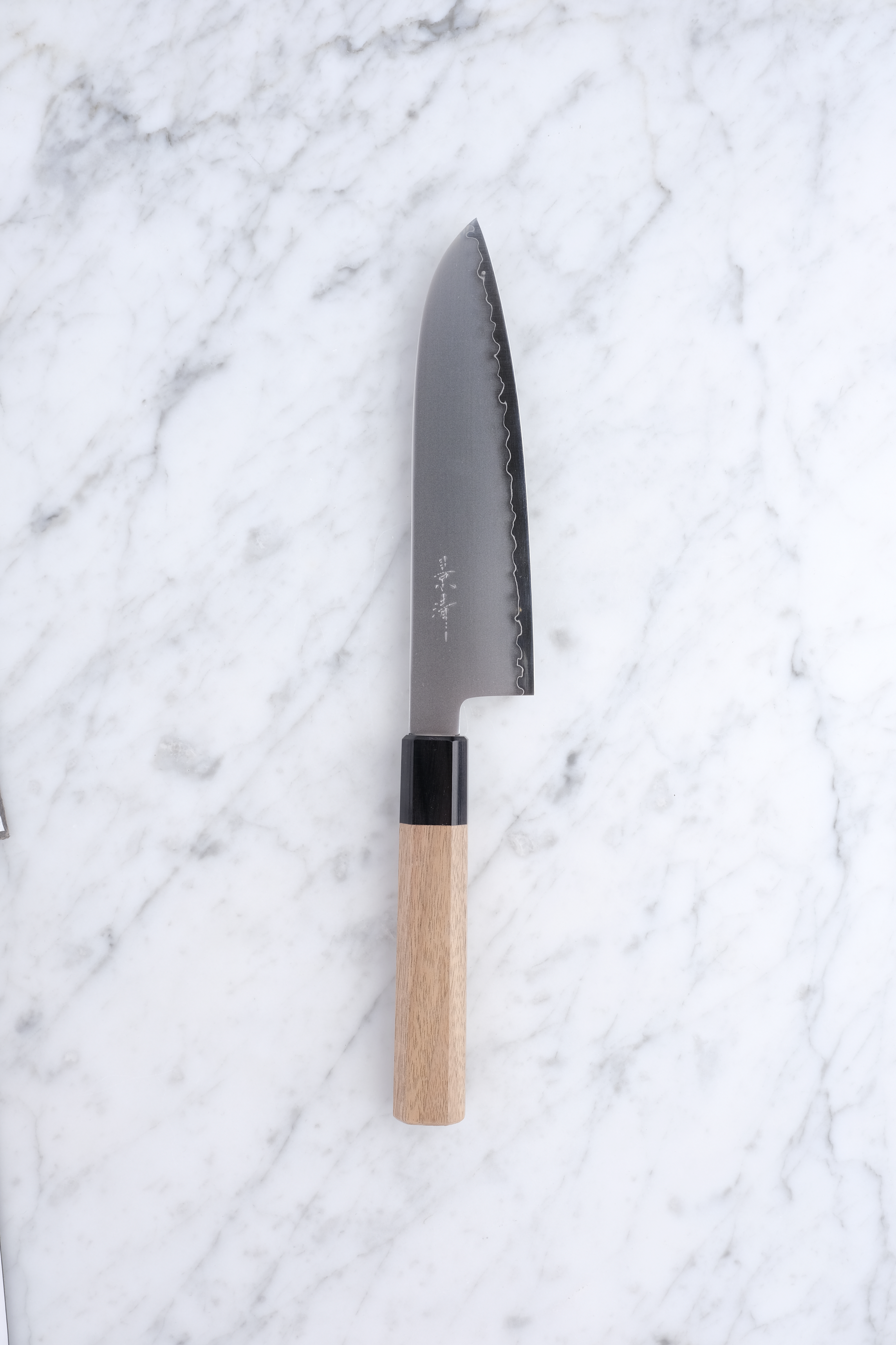 Kagekiyo Chromax Walnussholzgriff - 180 mm Santoku